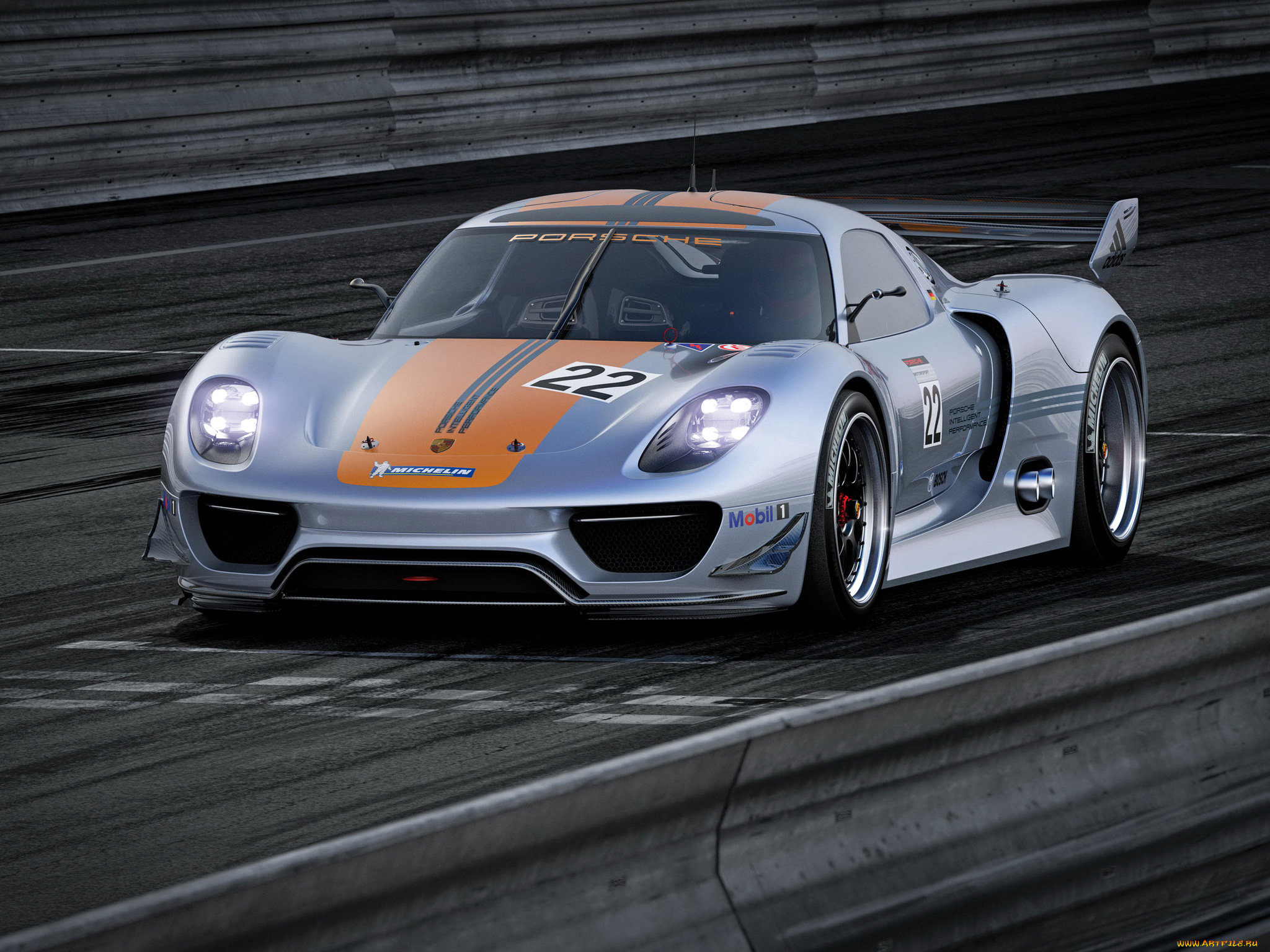 автомобили, porsche, 918, rsr