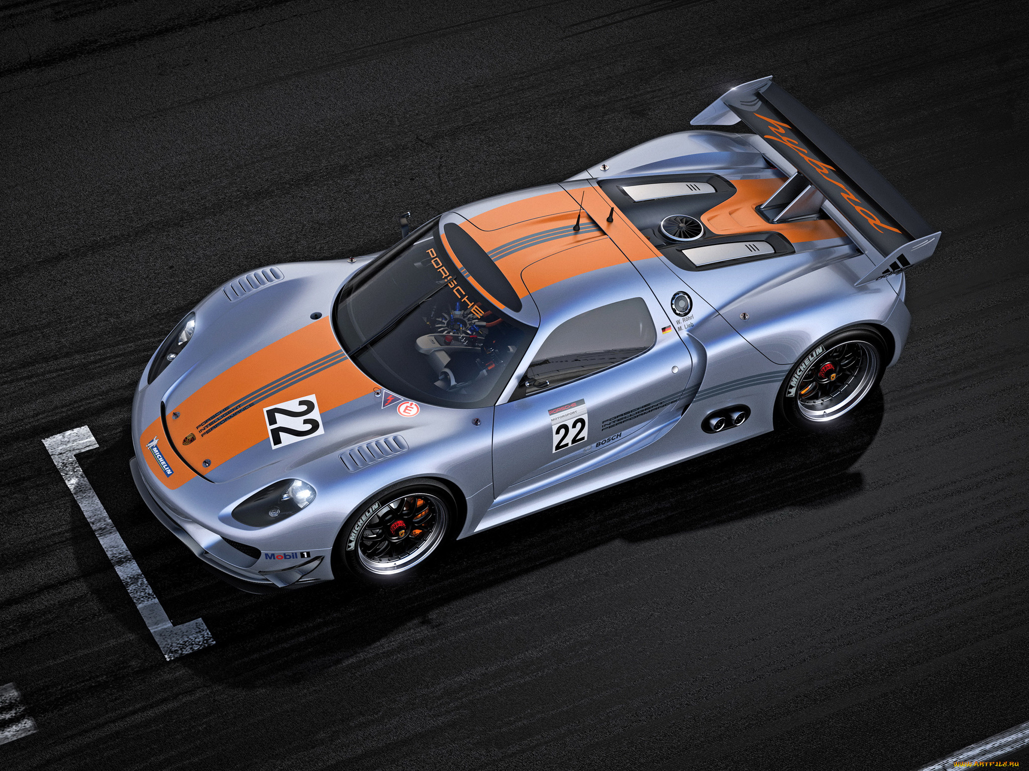 автомобили, porsche, 918, rsr