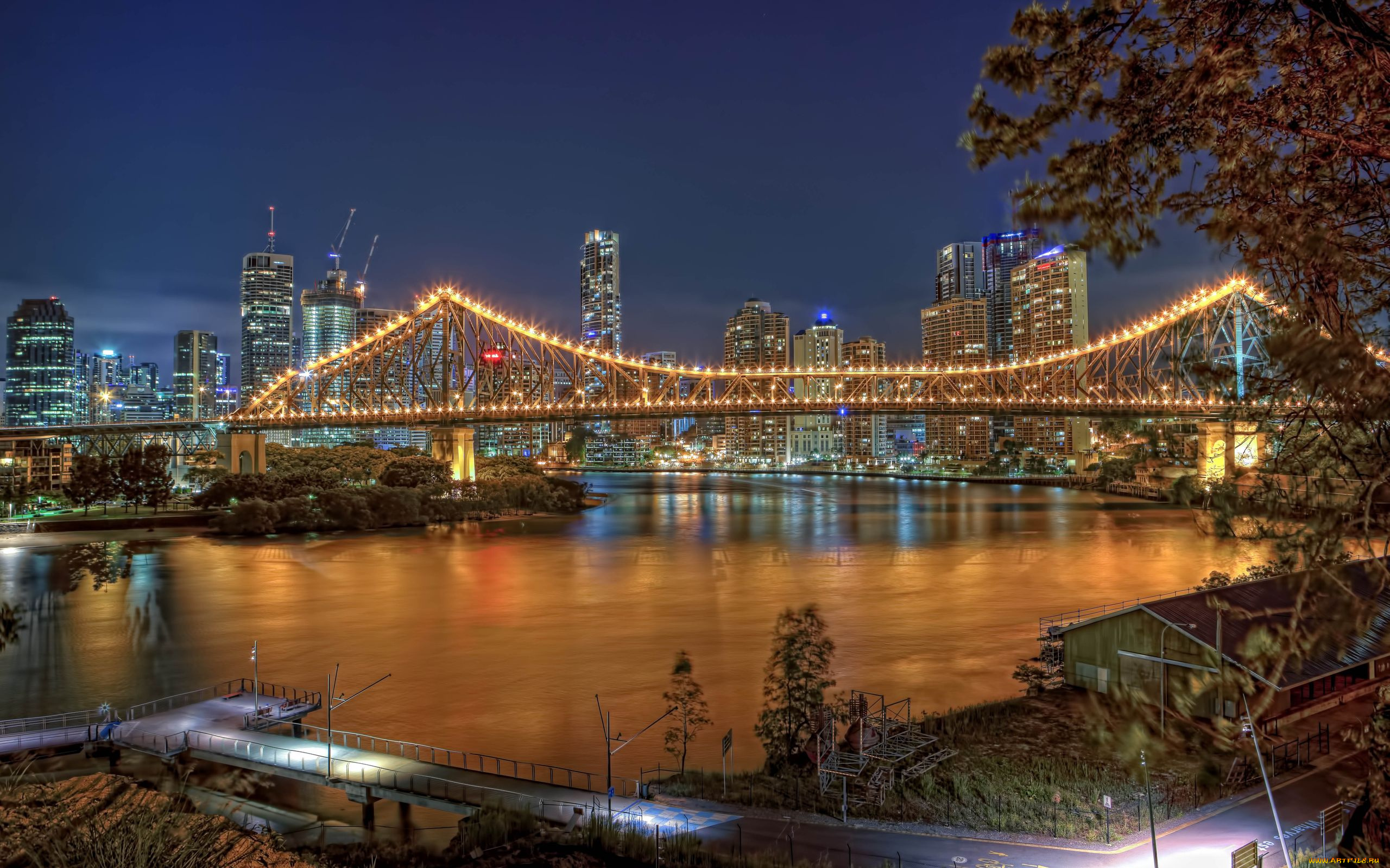 brisbane, города, мосты