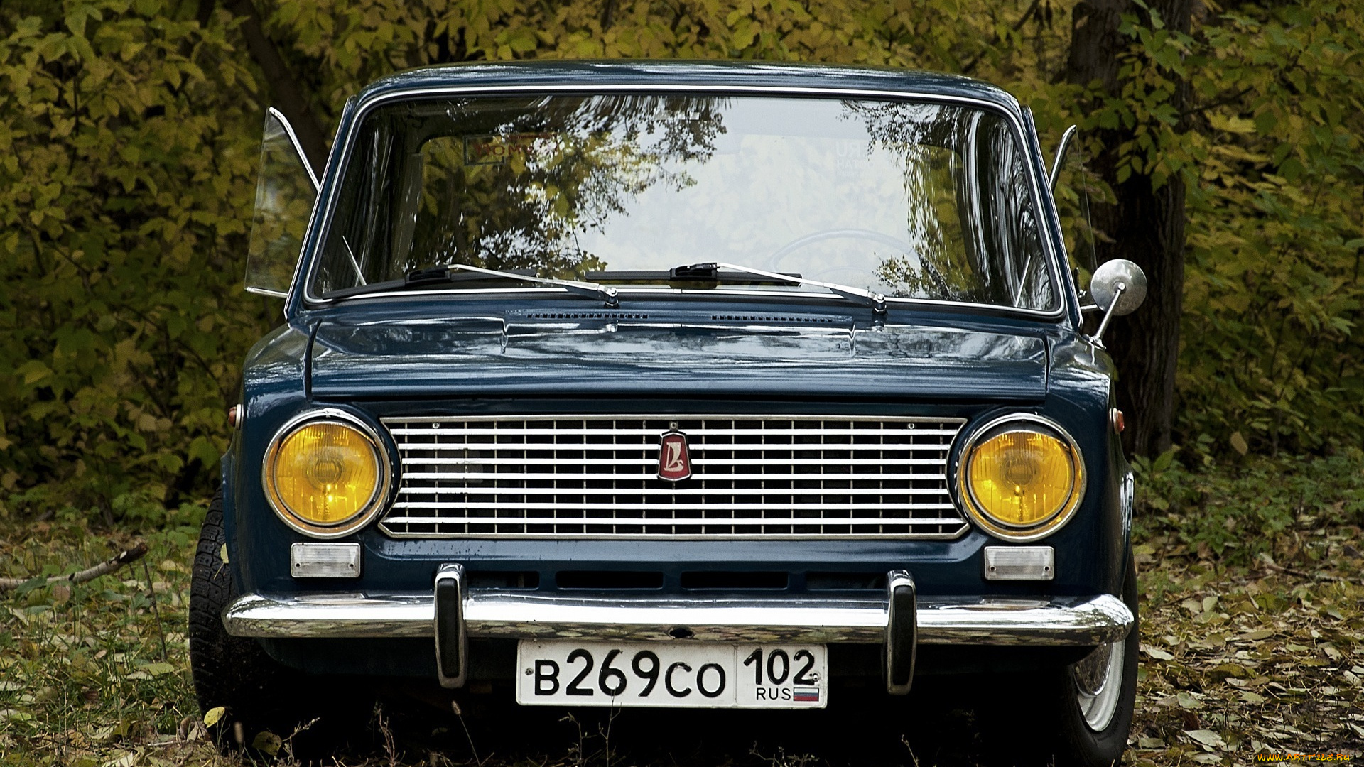 автомобили, ваз, осень, рэтро, копейка, 2101