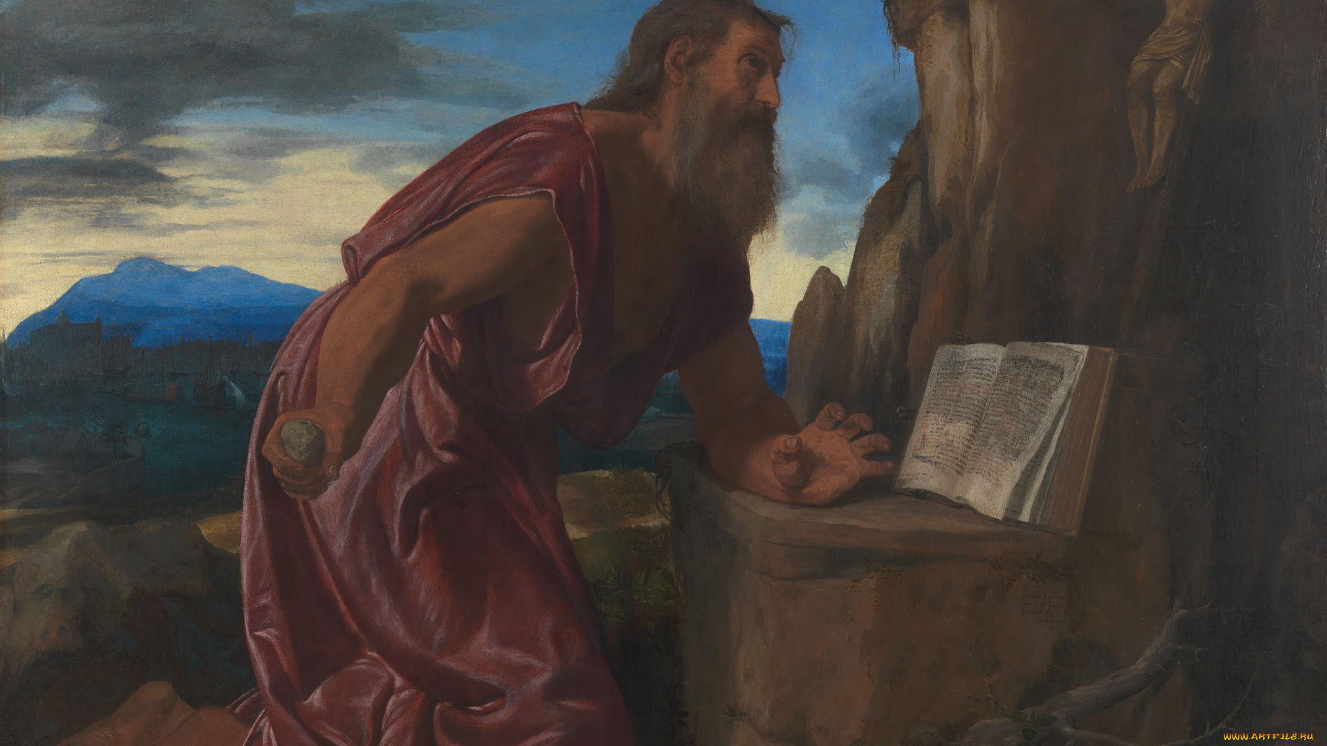 giovanni, girolamo, savoldo, saint, jerome, рисованные