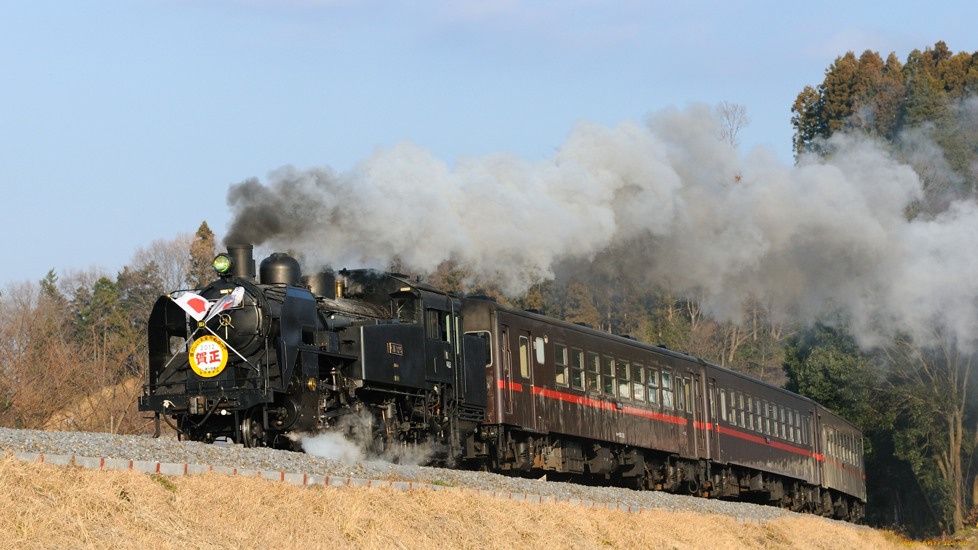 техника, паровозы, рельсы, поезд