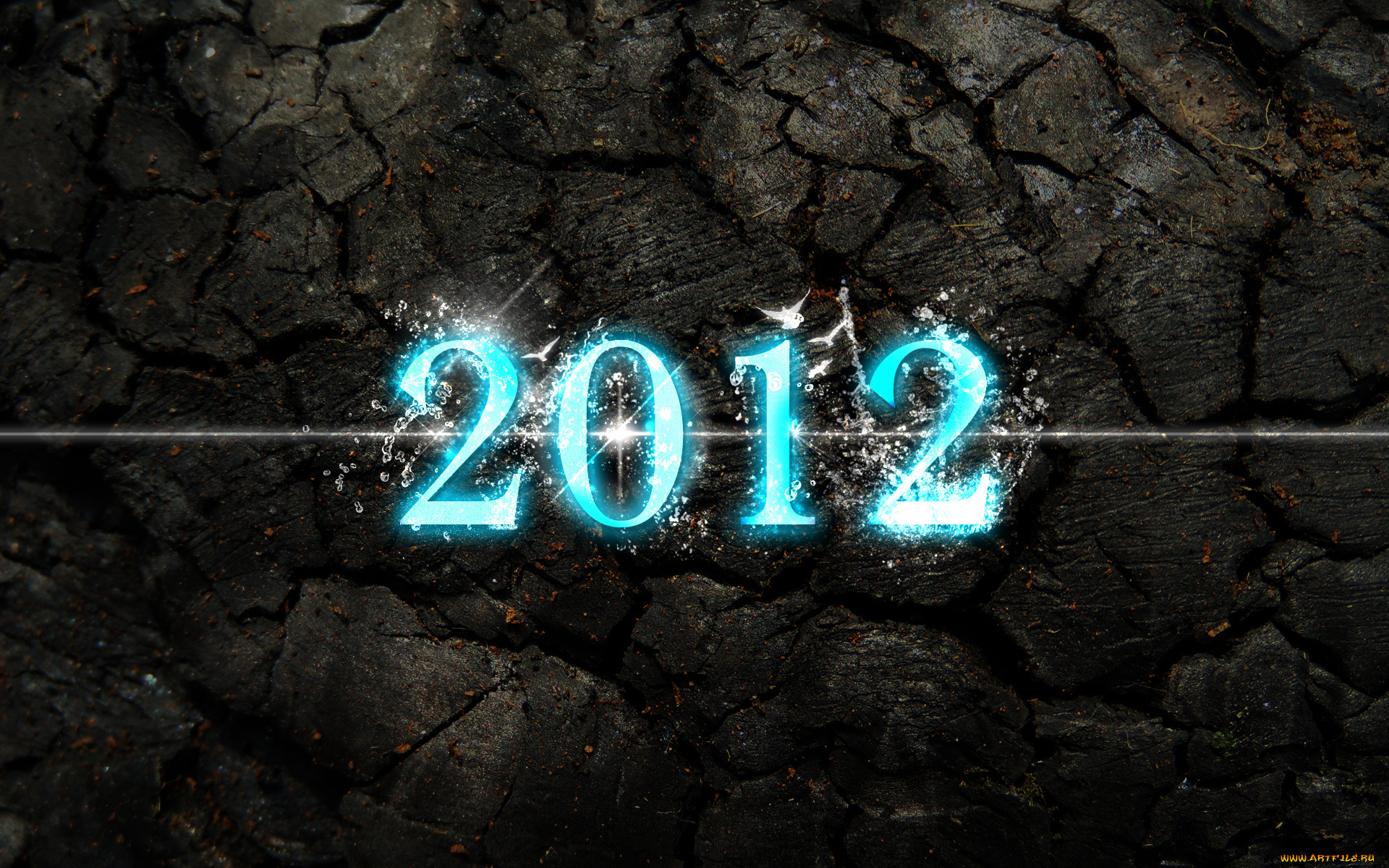 праздничные, векторная, графика, новый, год, 2012