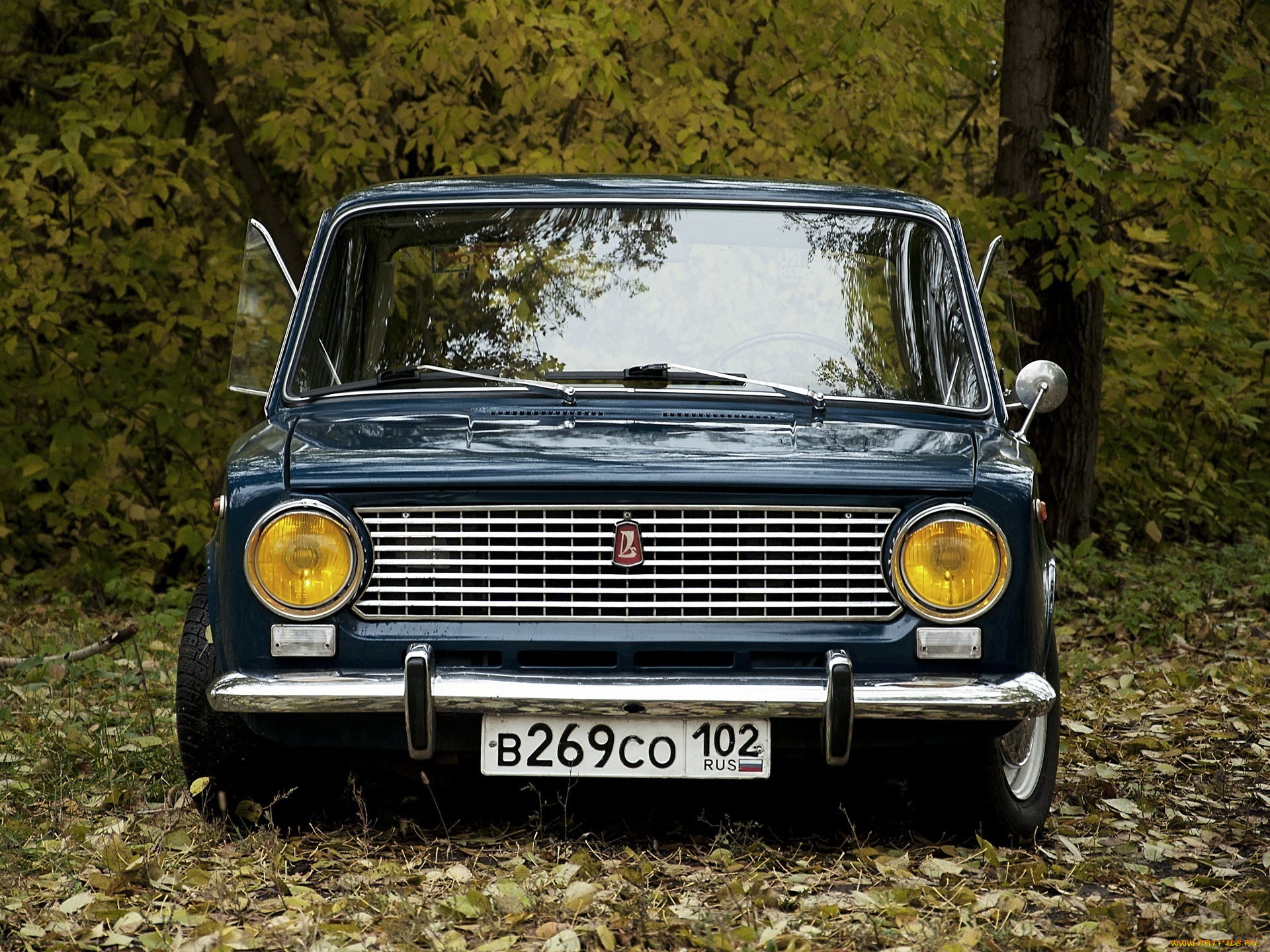автомобили, ваз, осень, рэтро, копейка, 2101