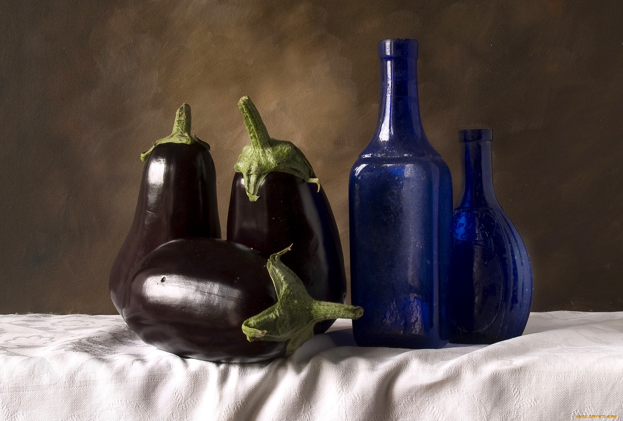 еда, баклажаны, бутылки, фиолетовый