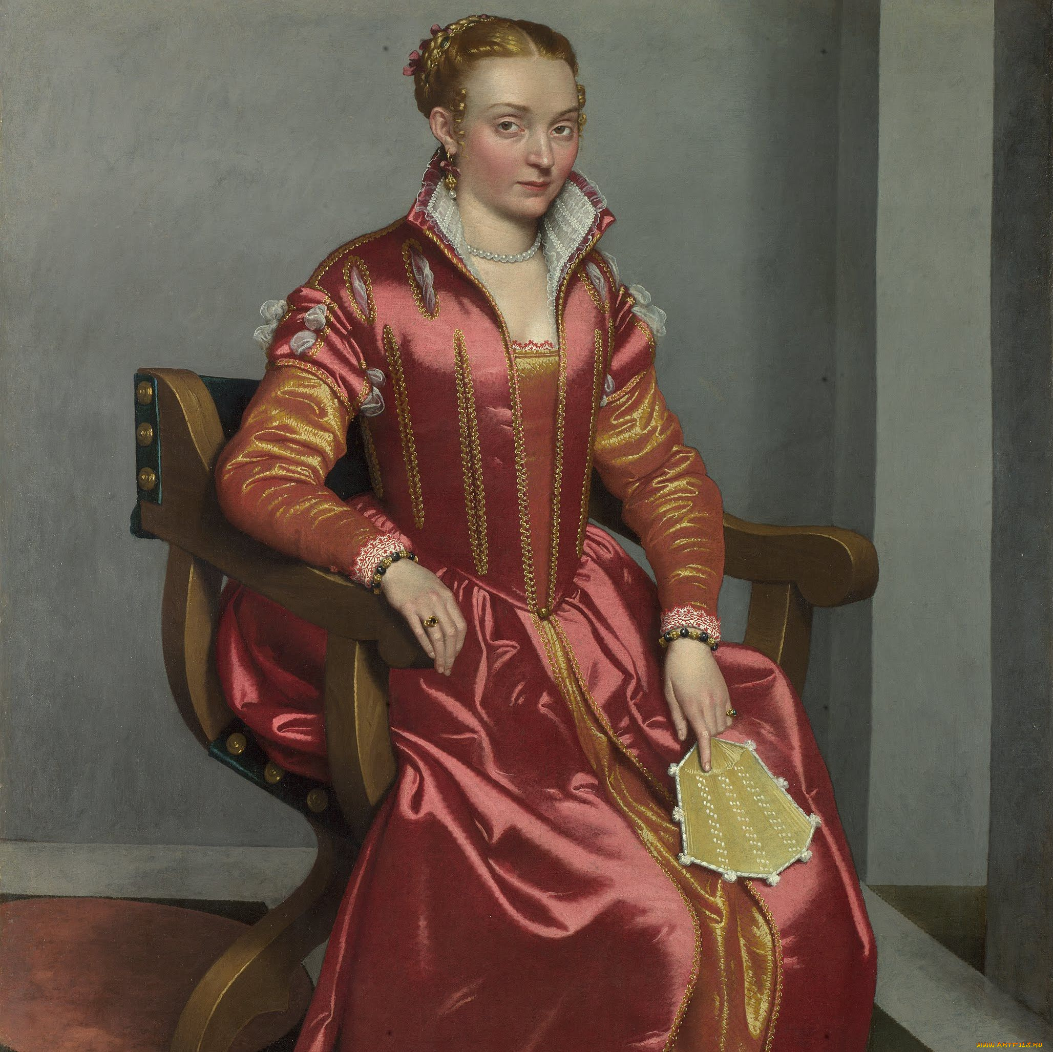 giovanni, battista, moroni, portrait, of, lady, perhaps, contessa, lucia, albani, avogadro, `la, dama, in, рисованные