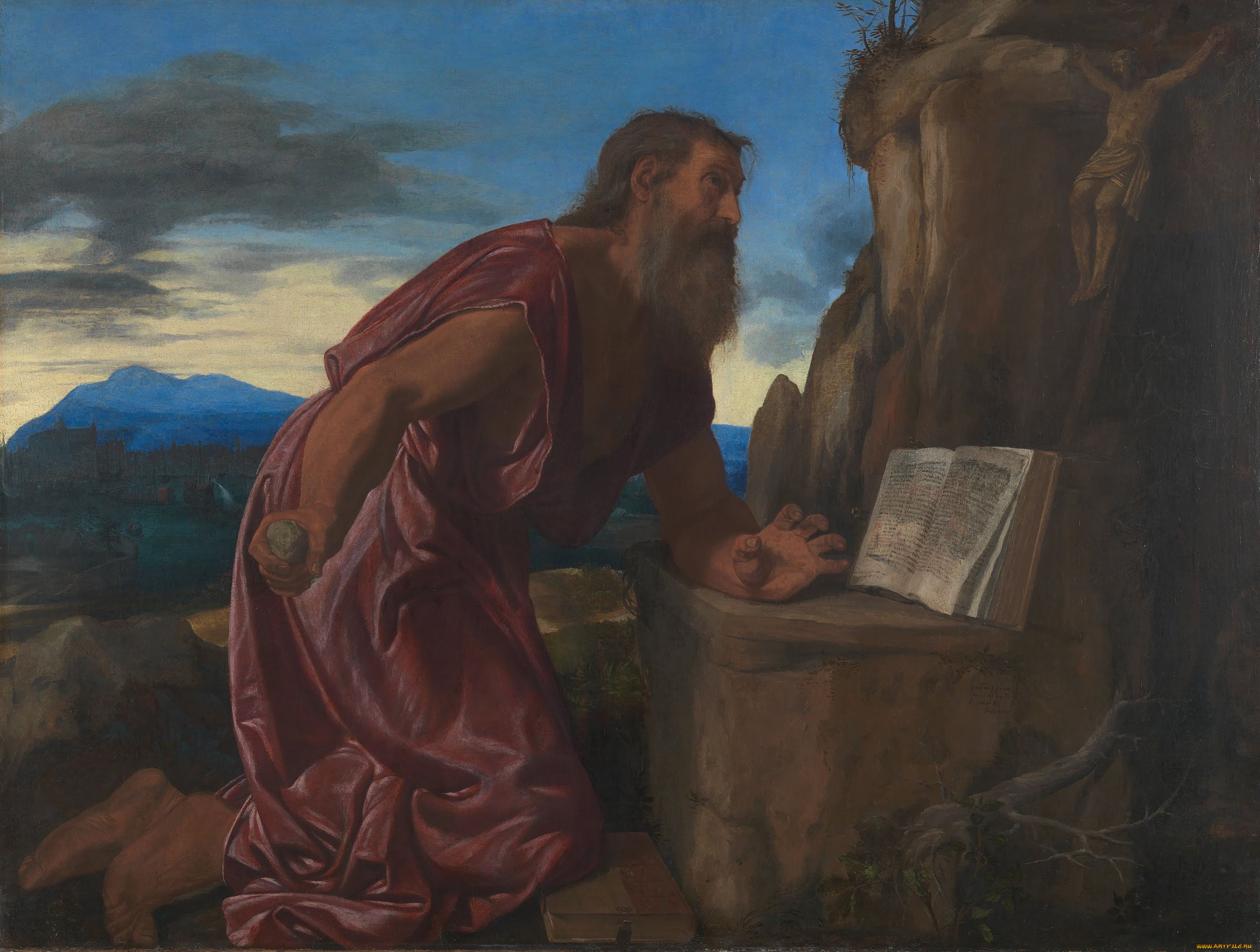 giovanni, girolamo, savoldo, saint, jerome, рисованные