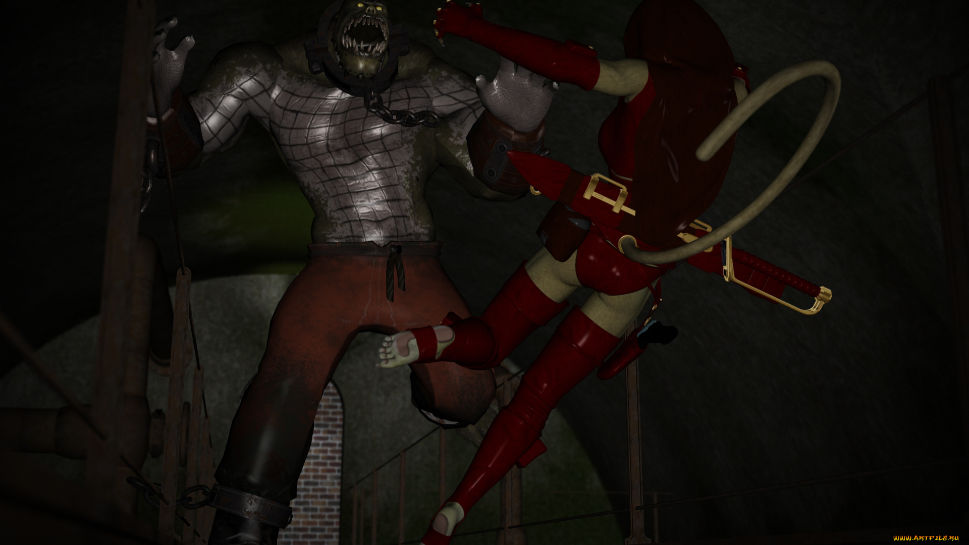 3д, графика, fantasy, , фантазия, девушка, существо