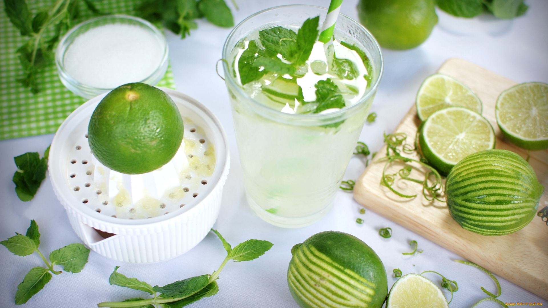 еда, напитки, , коктейль, мята, лайм, мохито