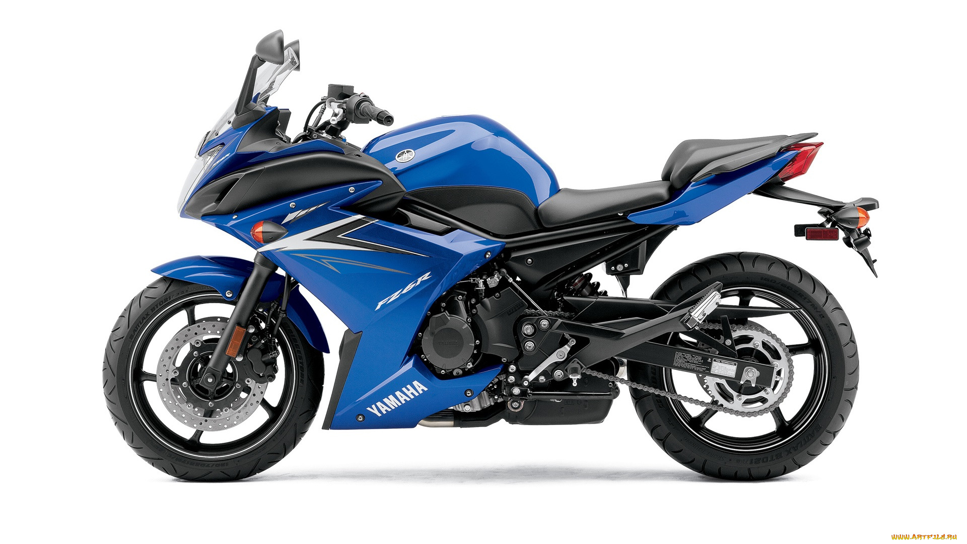 мотоциклы, yamaha, fz6r, 2010, синий