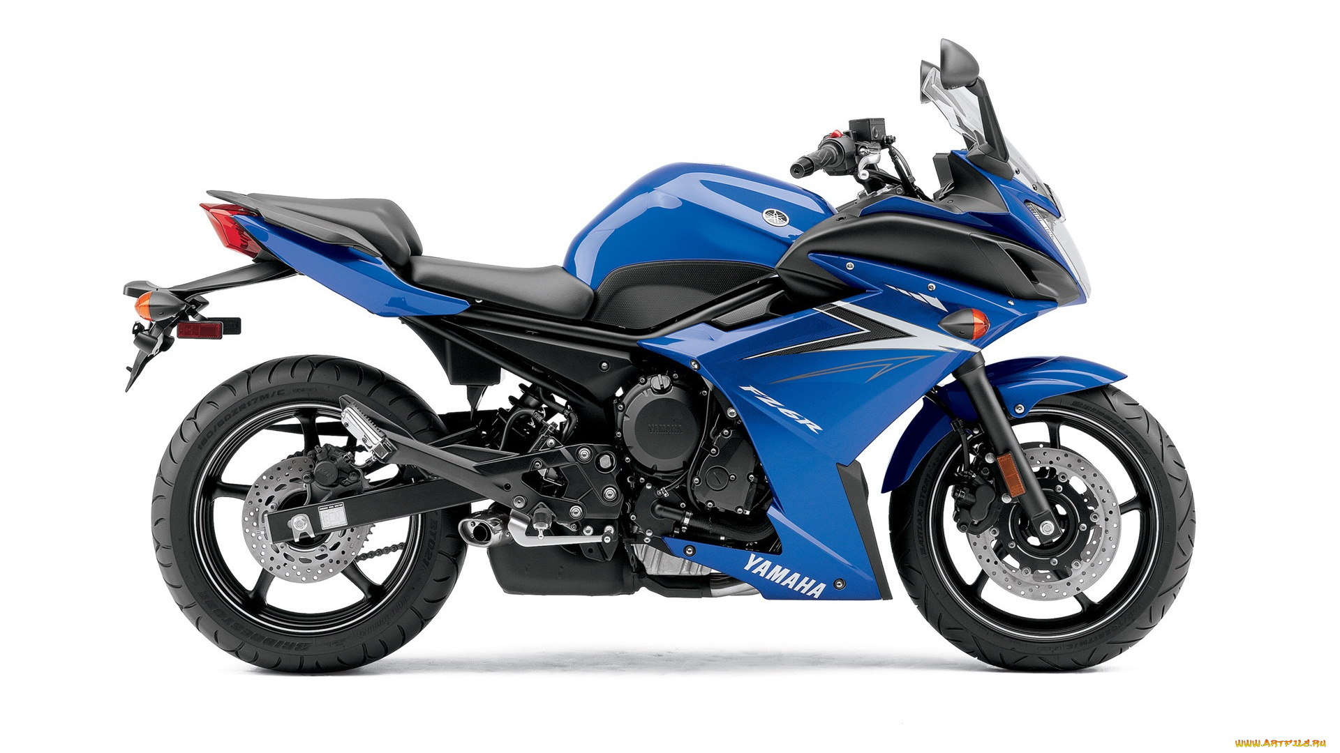 мотоциклы, yamaha, синий, fz6r, 2010