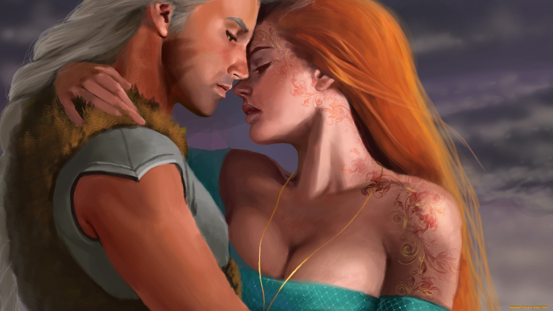 рисованные, люди, мужчина, женщина, рисунки