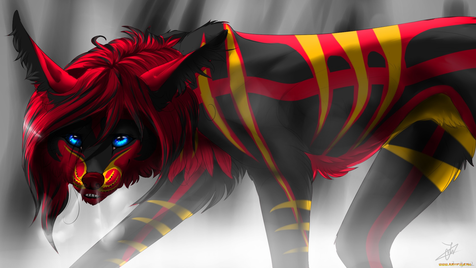 рисованные, животные, , сказочные, , мифические, волки