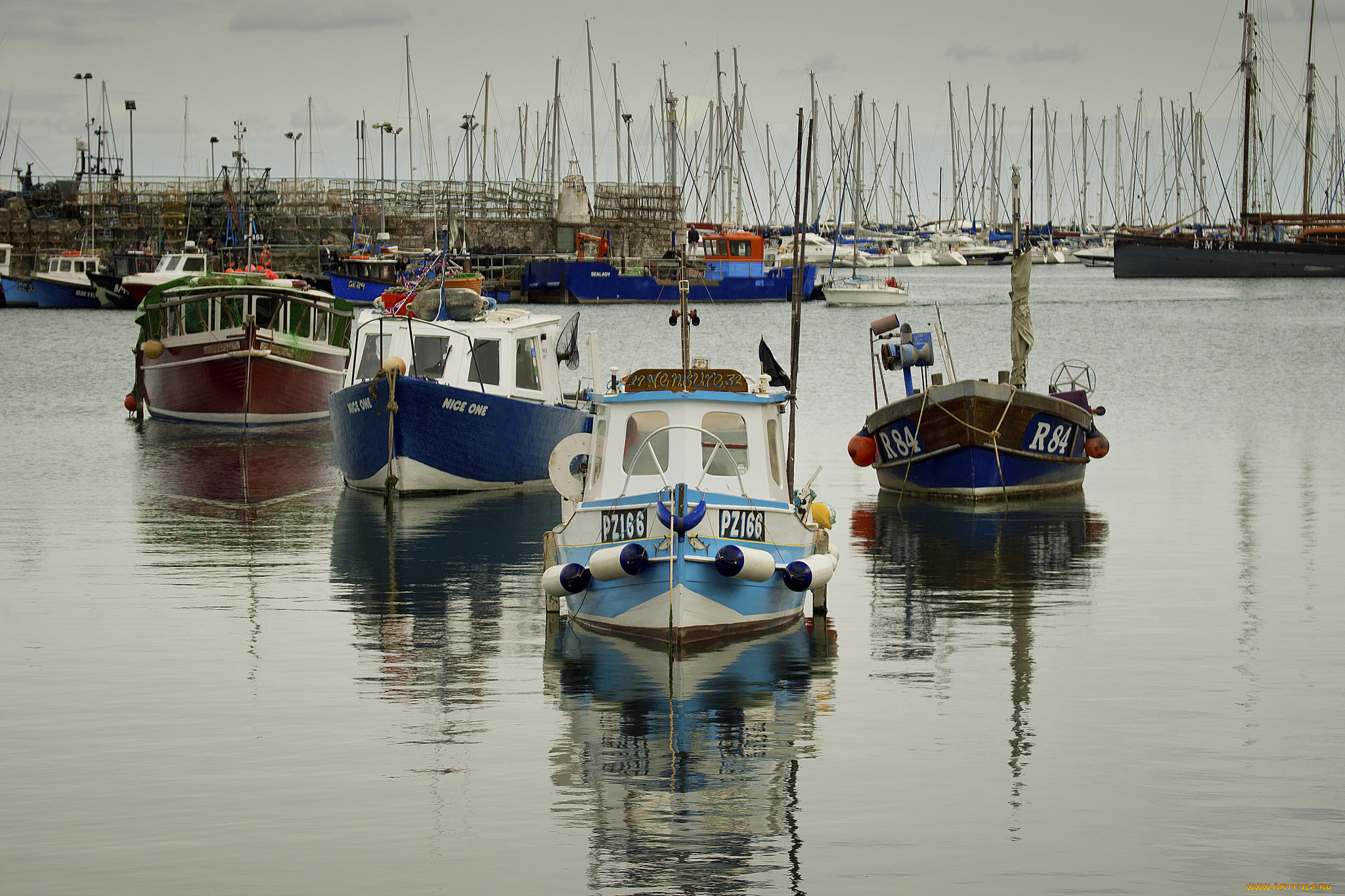 brixham, корабли, разные, вместе, лодки, бухта, баркасы, катера, яхты, мачты, причал