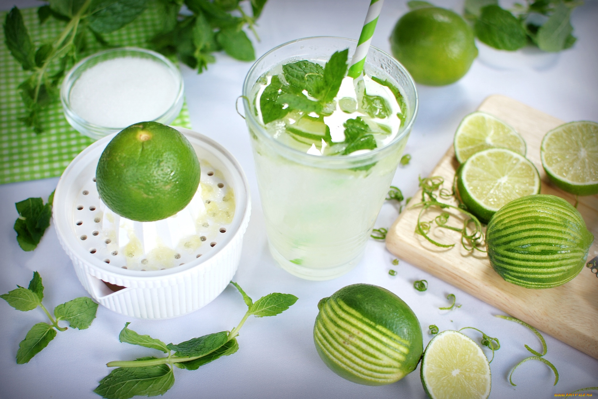 еда, напитки, , коктейль, мята, лайм, мохито