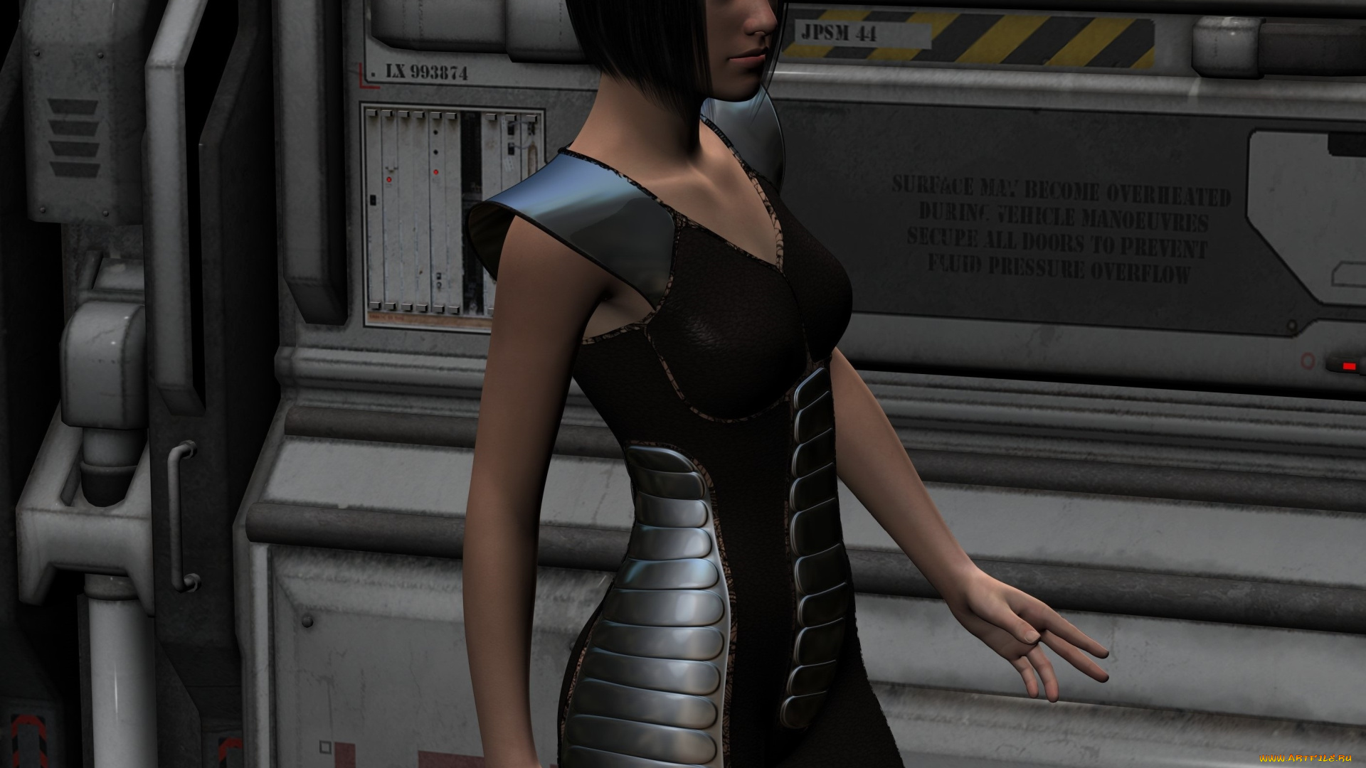 3д, графика, фантазия, , fantasy, девушка, взгляд, фон