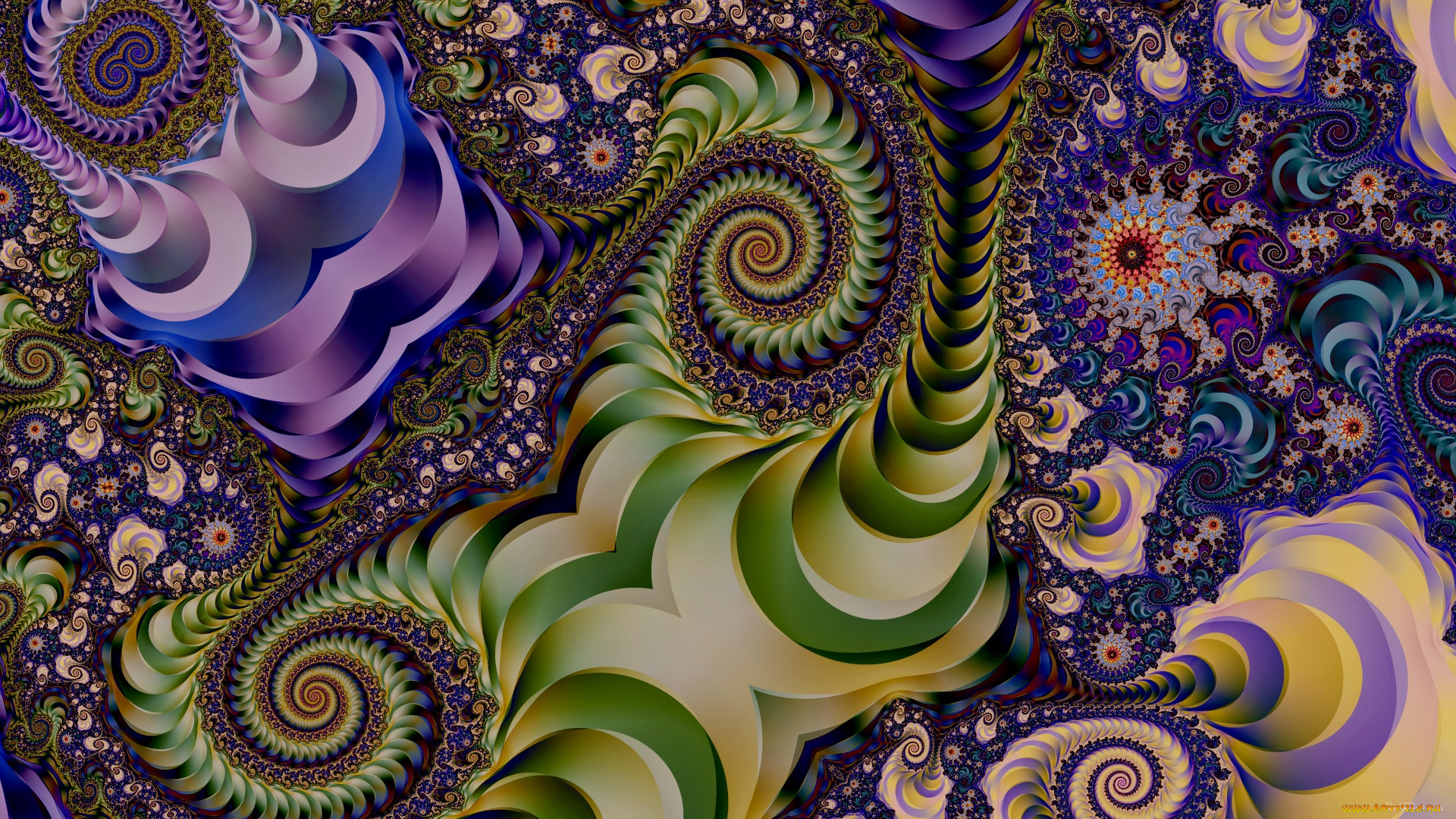 3д, графика, фракталы, , fractal, узор, фон, цвета