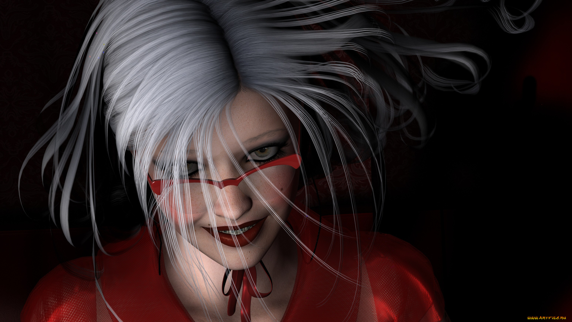 3д, графика, люди, , people, девушка, взгляд, фон