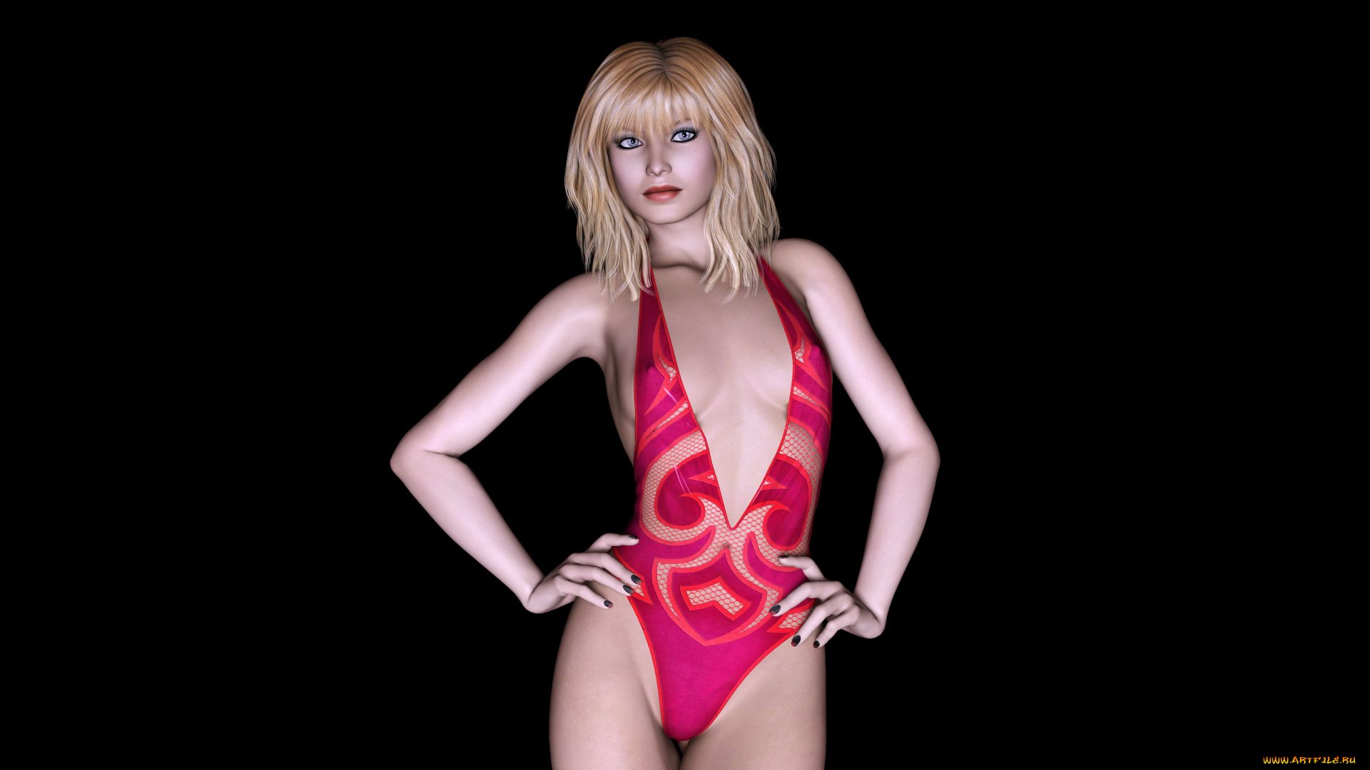 3д, графика, люди, , people, девушка, взгляд, фон