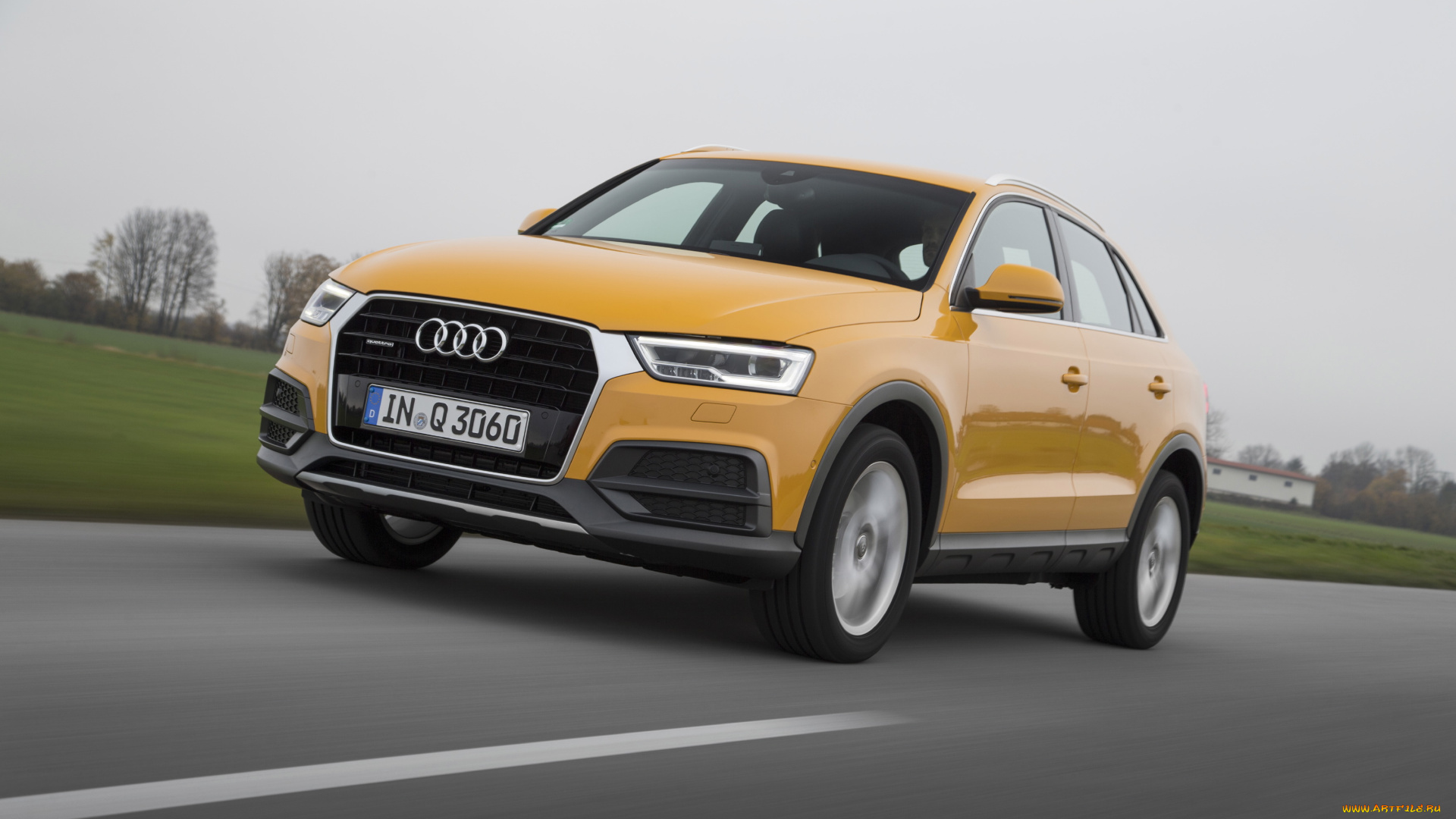 автомобили, audi, q3, 2-0, tdi, quattro, 8u, 2015г, желтый