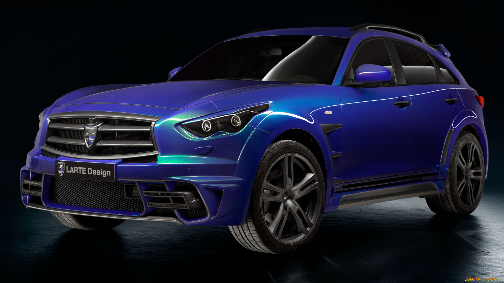 автомобили, infiniti, 2014г, s51, qx70, синий, design, larte