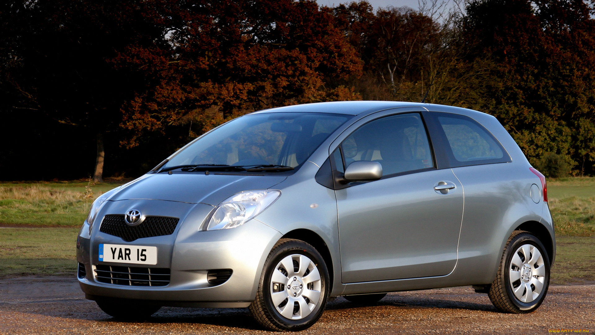 автомобили, toyota, серый, uk-spec, 3-door, yaris