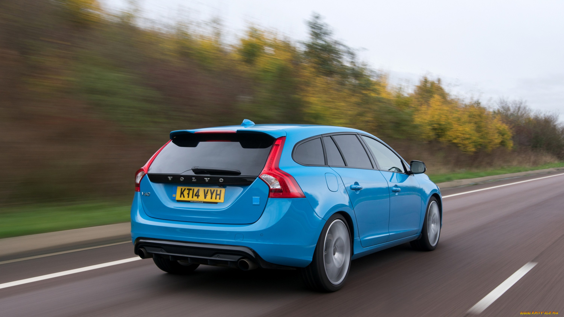 автомобили, volvo, синий, uk-spec, 2014г, polestar, v60