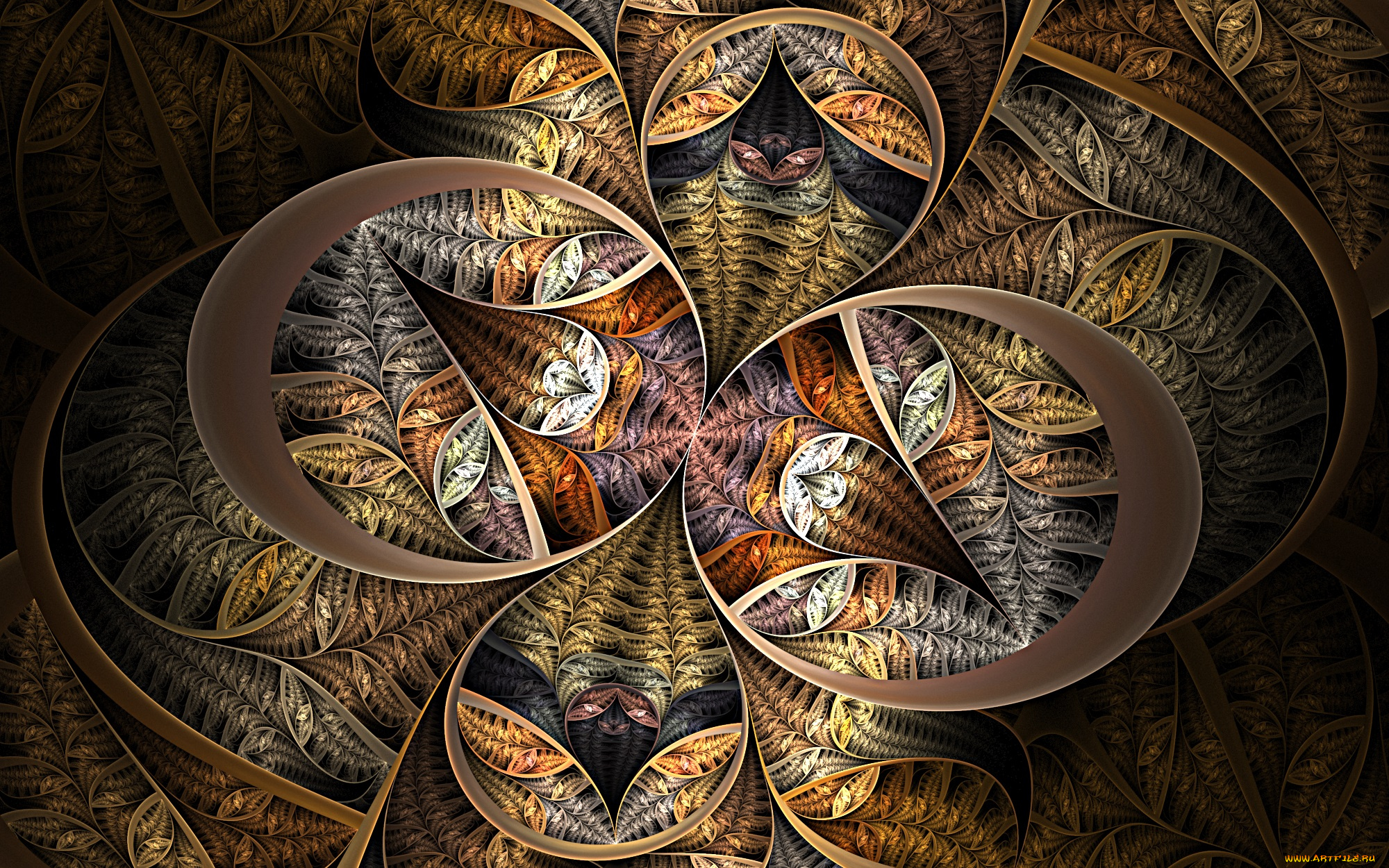 3д, графика, фракталы, , fractal, цвета, узор, фон