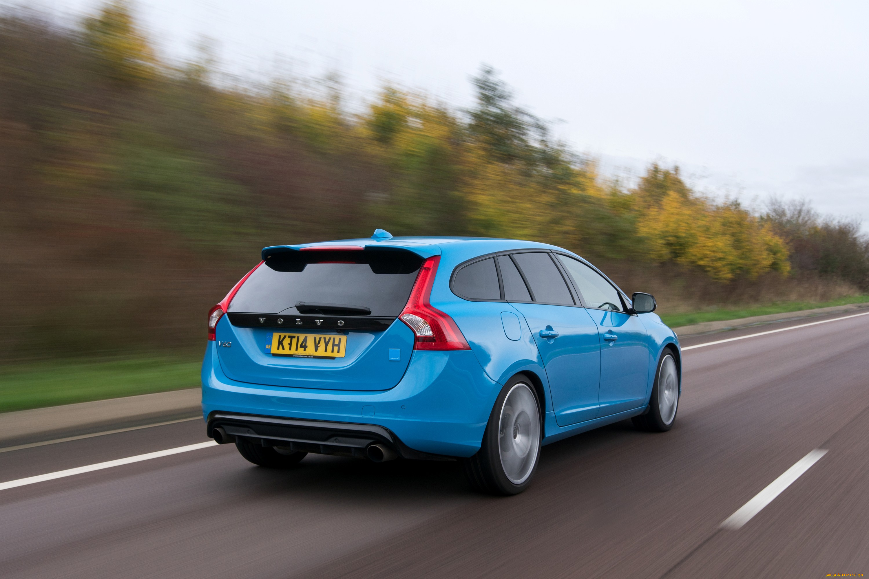 автомобили, volvo, синий, uk-spec, 2014г, polestar, v60
