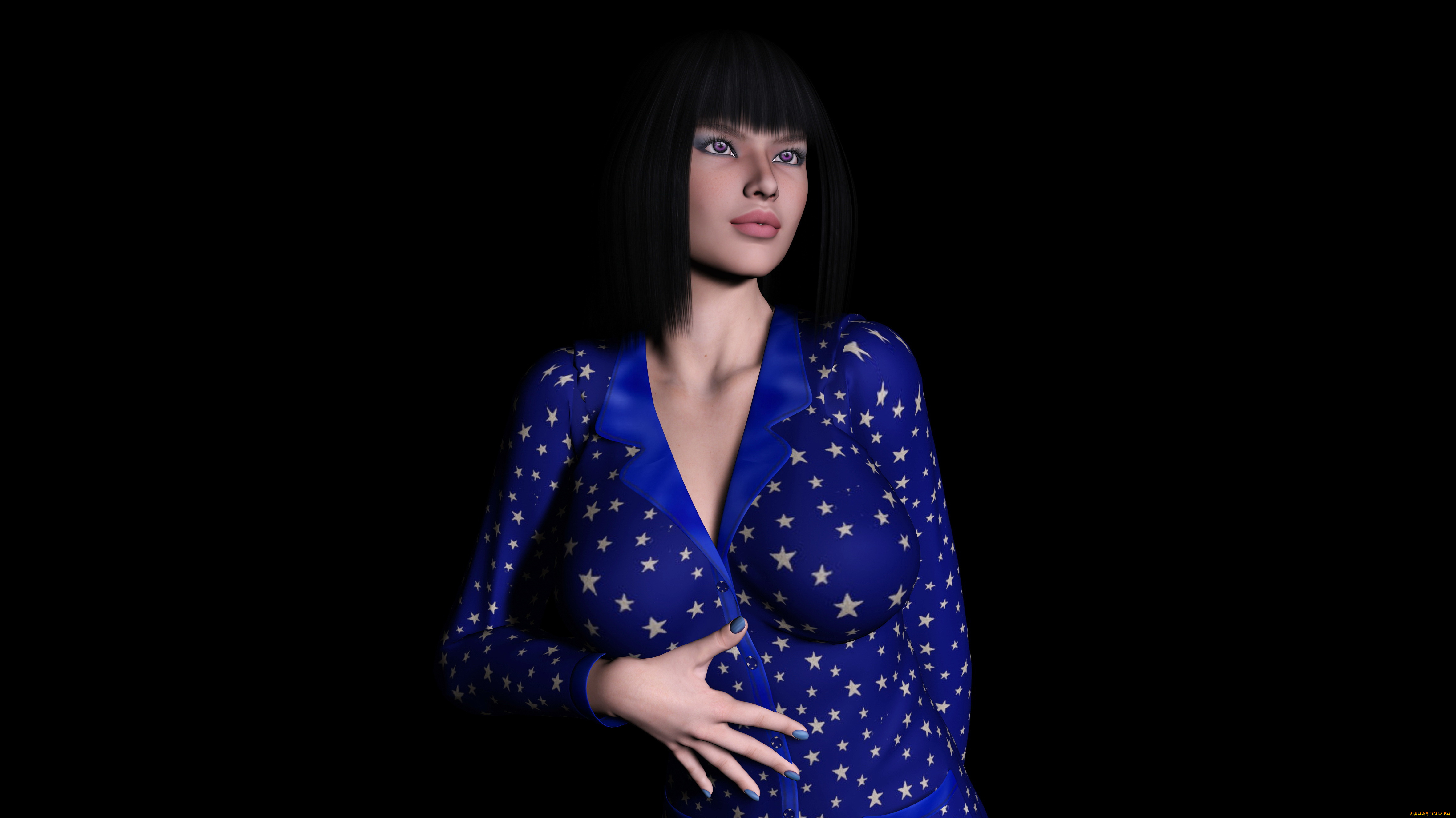 3д, графика, люди, , people, девушка, фон, взгляд