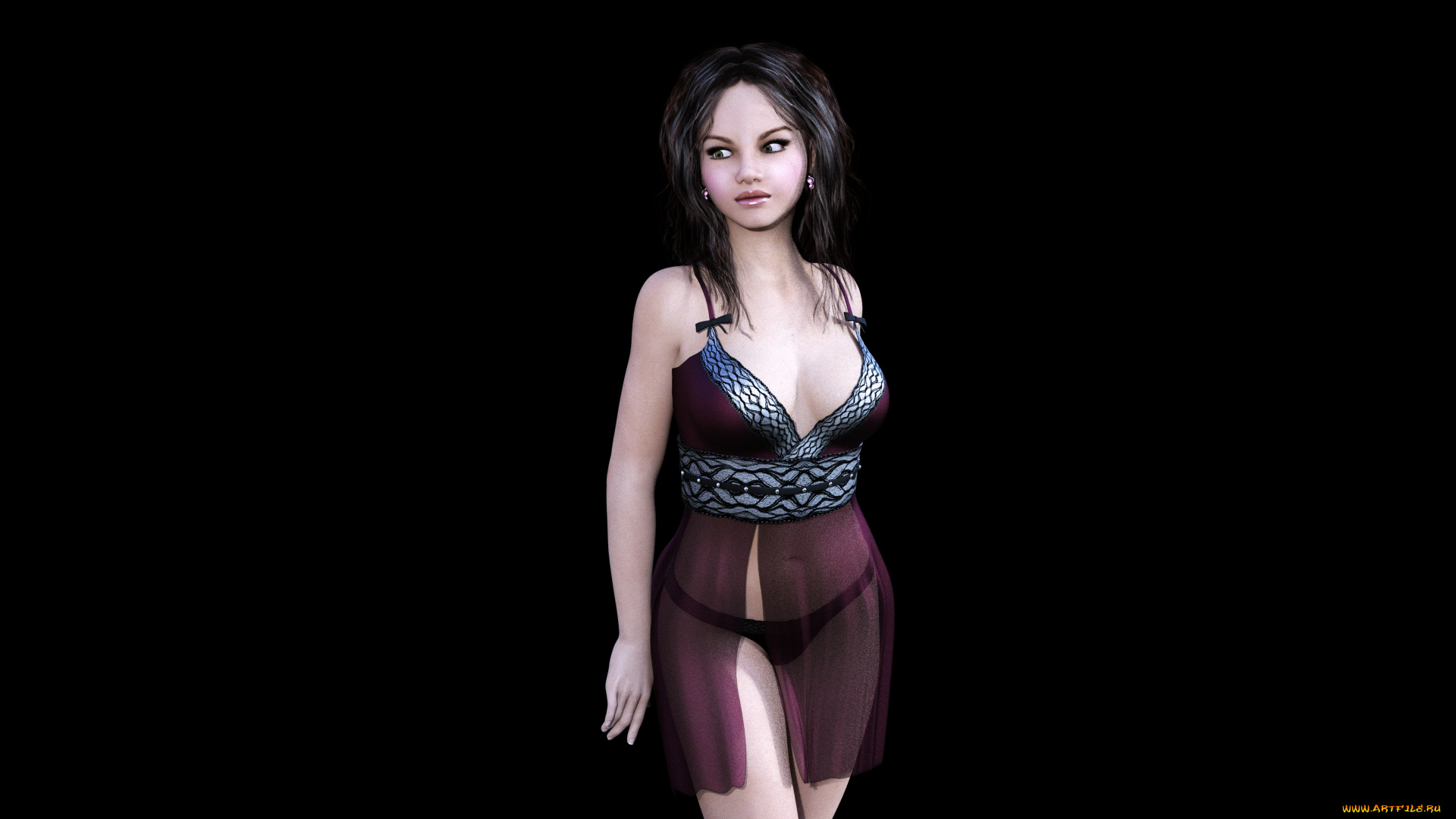 3д, графика, люди, , people, взгляд, фон, девушка