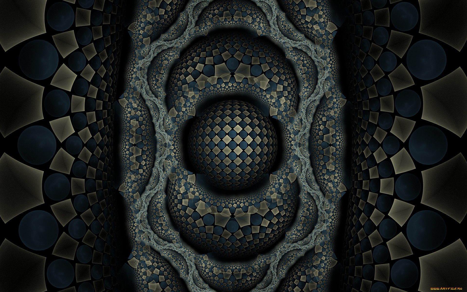 3д, графика, фракталы, , fractal, узор, цвета, фон