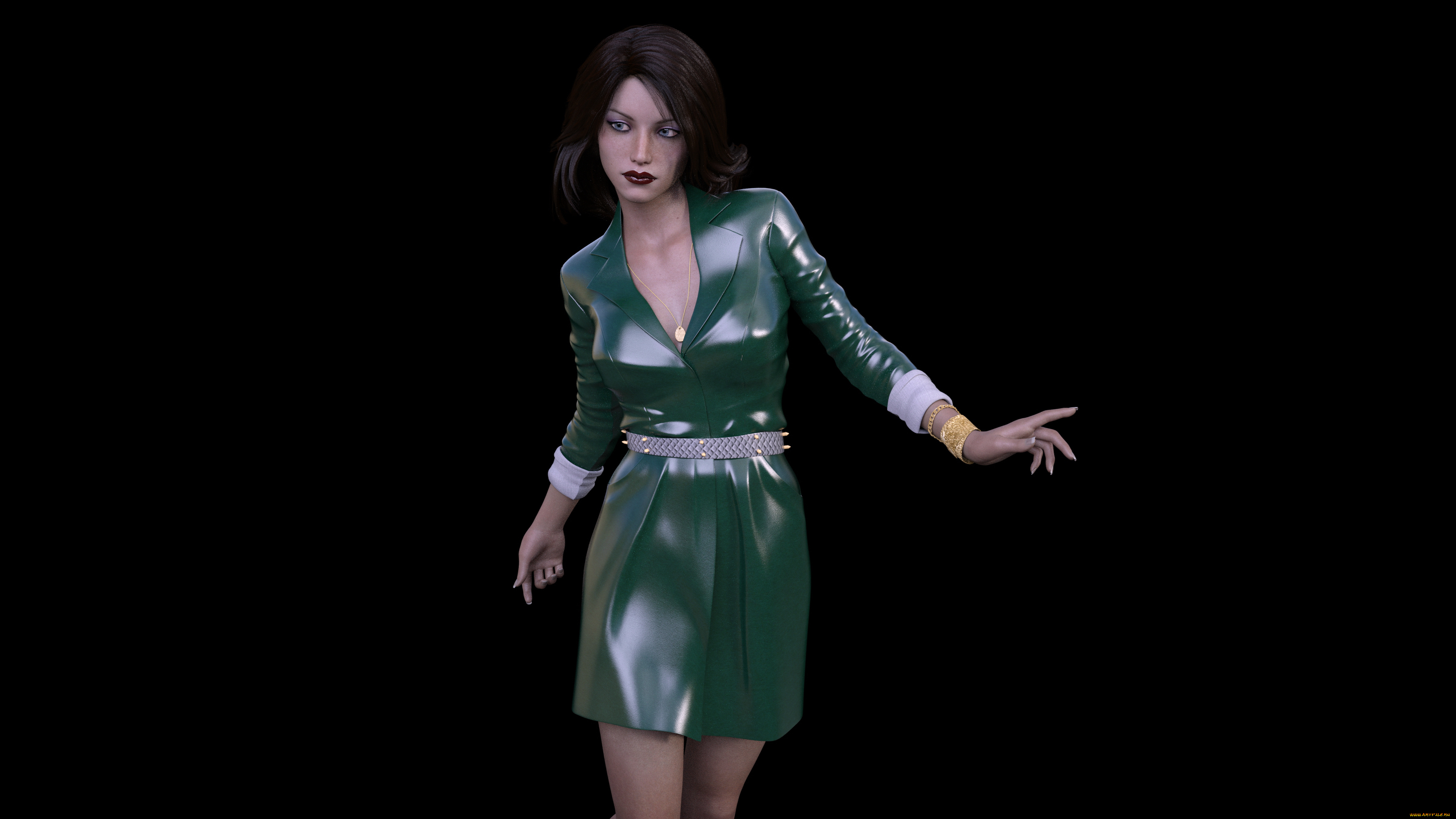 3д, графика, люди, , people, девушка, взгляд, фон