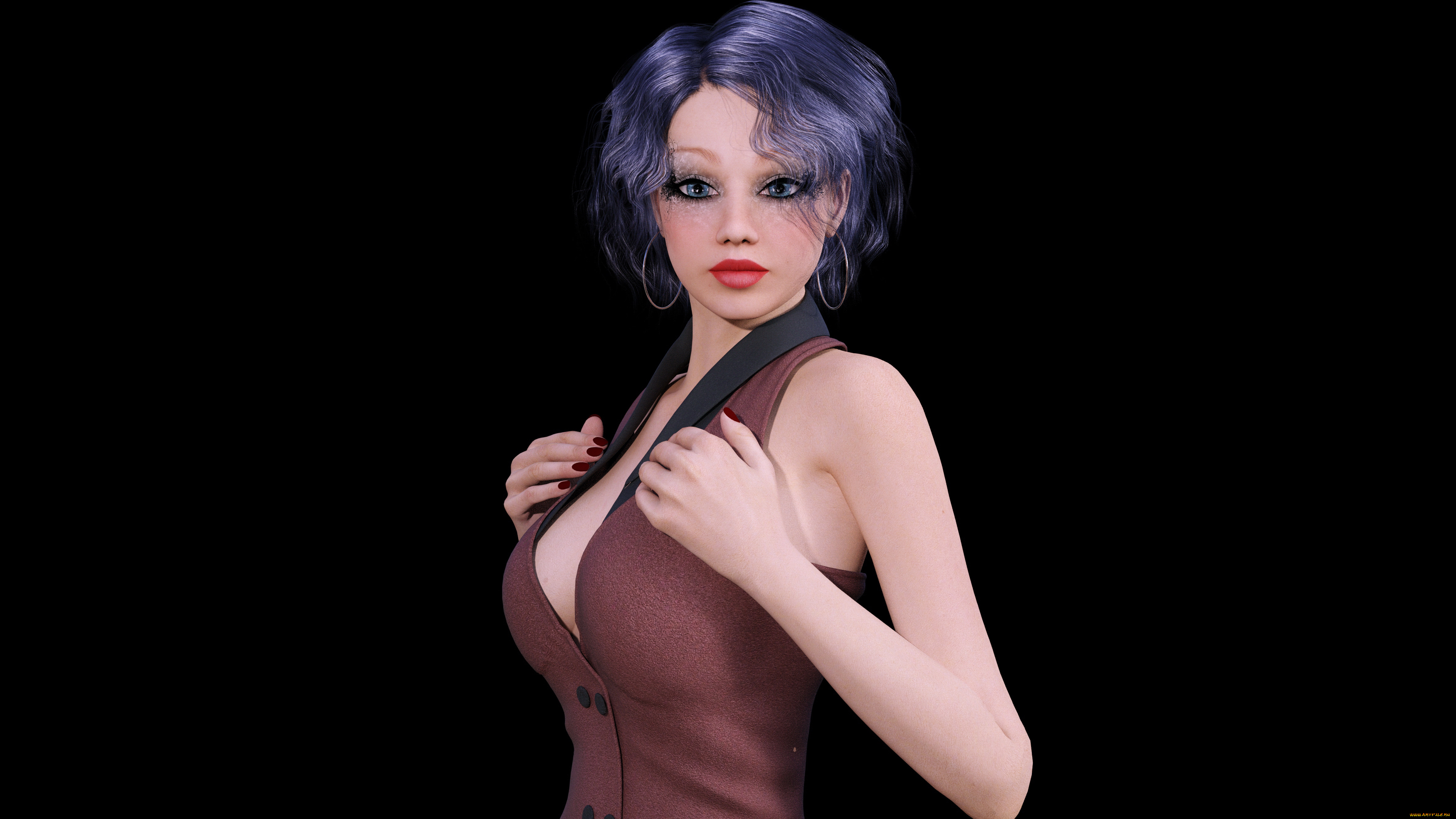 3д, графика, люди, , people, взгляд, девушка, фон