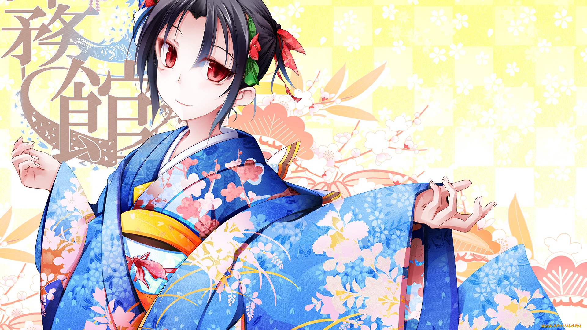 аниме, kantai, collection, фон, взгляд, девушка