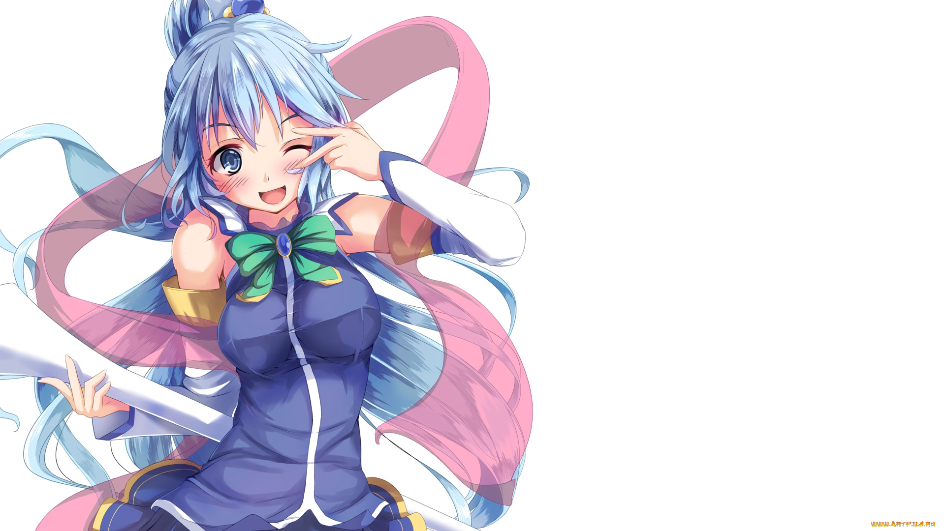 аниме, kono, subarashii, sekai, ni, shukufuku, wo, девушка, взгляд, фон