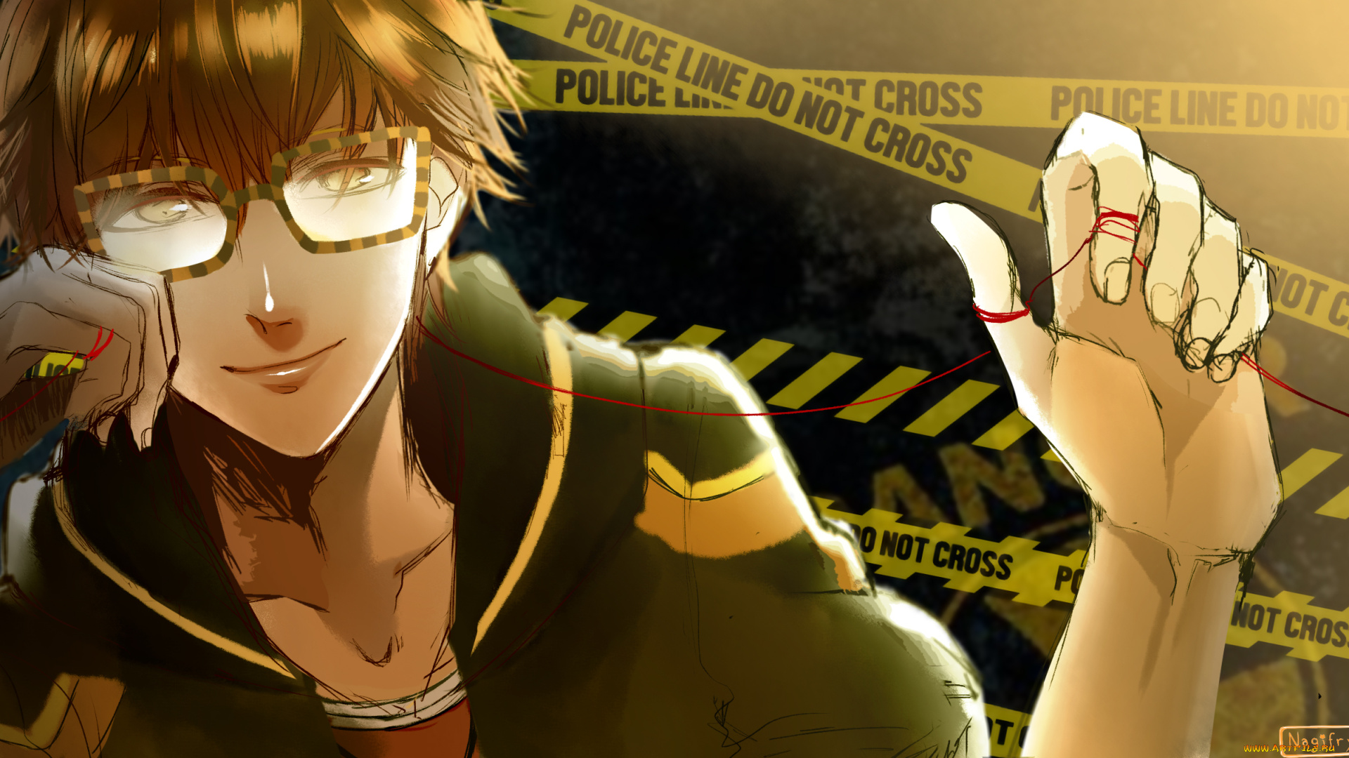 аниме, mystic, messenger, парень