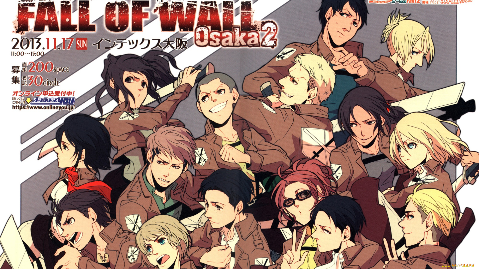 аниме, shingeki, no, kyojin, персонажи