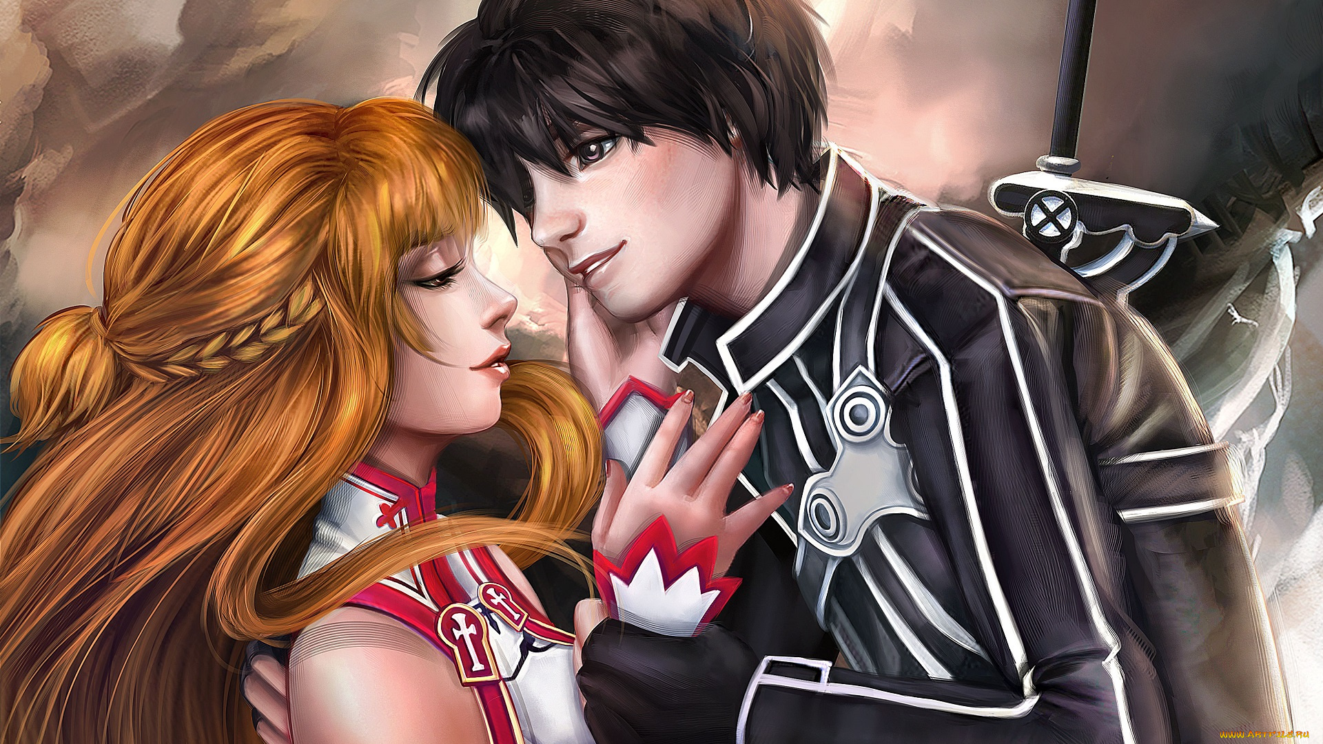 аниме, sword, art, online, арт, асуна, карито
