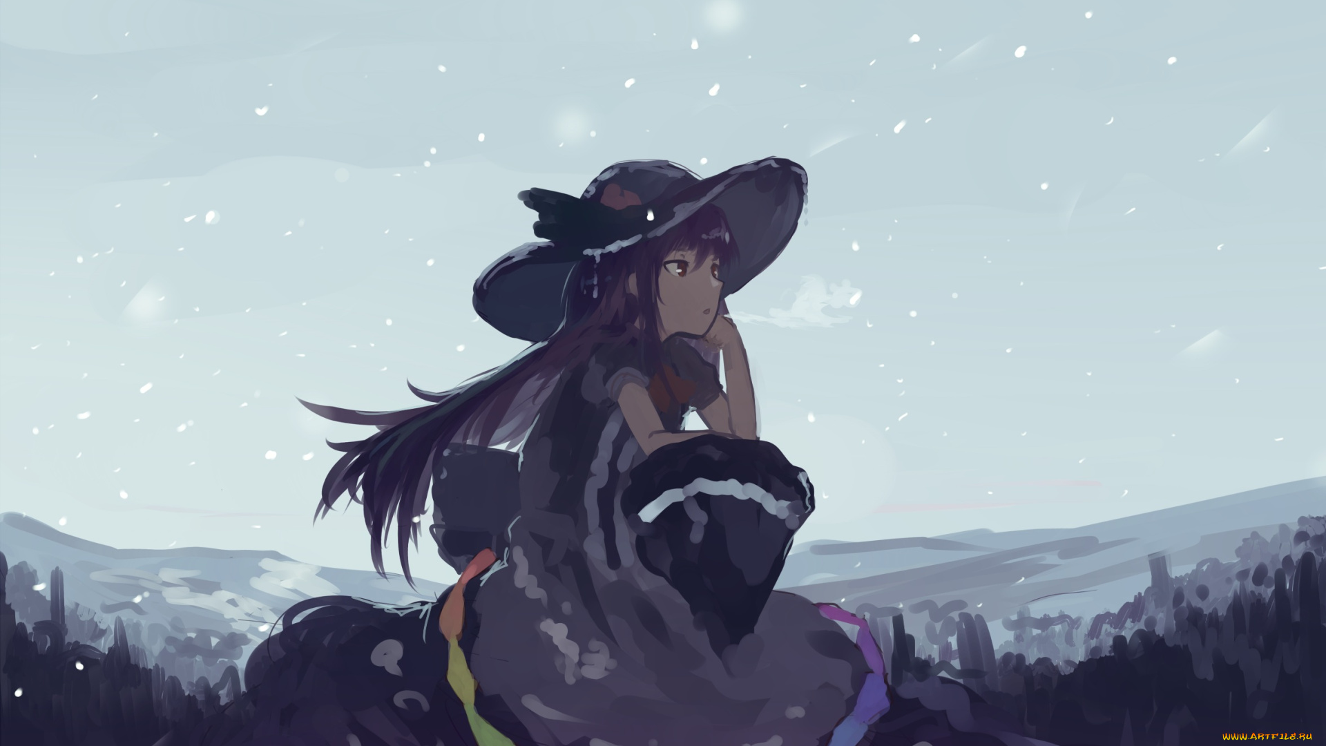 аниме, touhou, hinanawi, tenshi