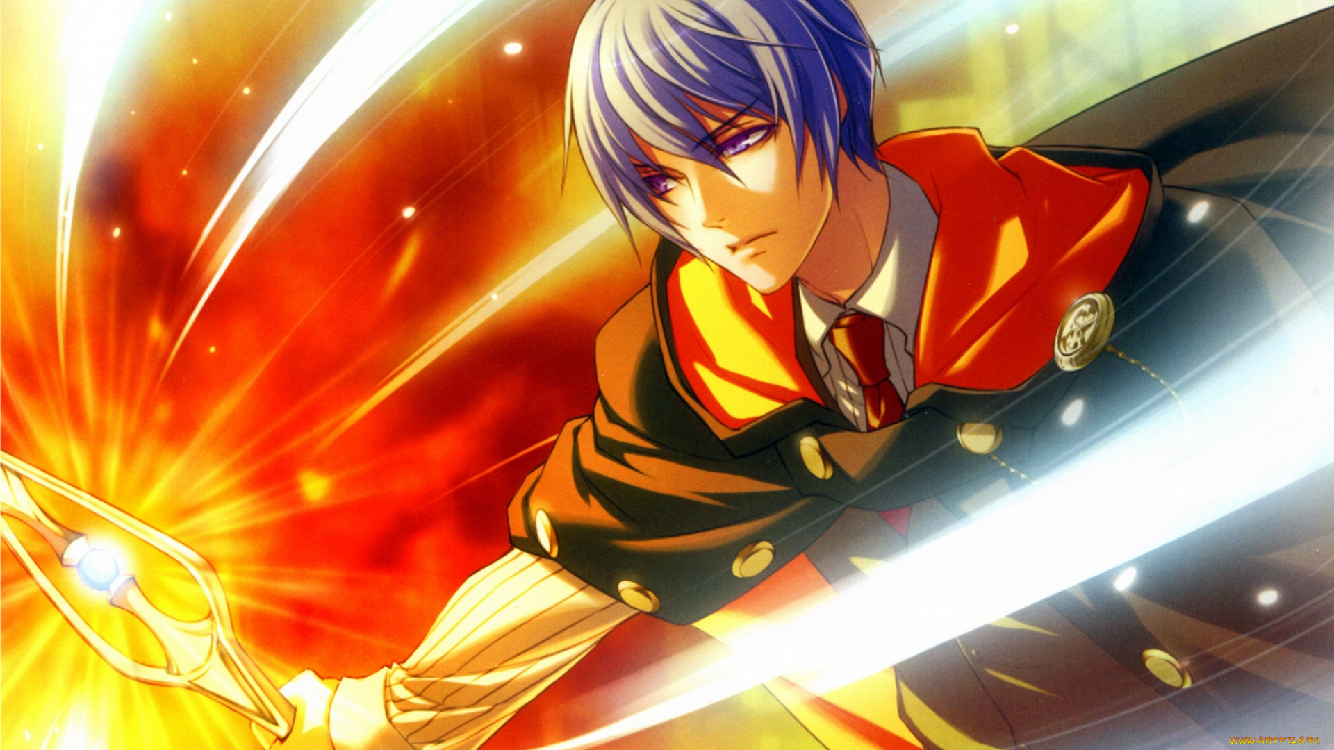 аниме, wand, of, fortune, парень