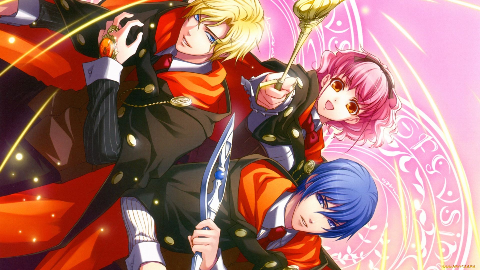 аниме, wand, of, fortune, парни