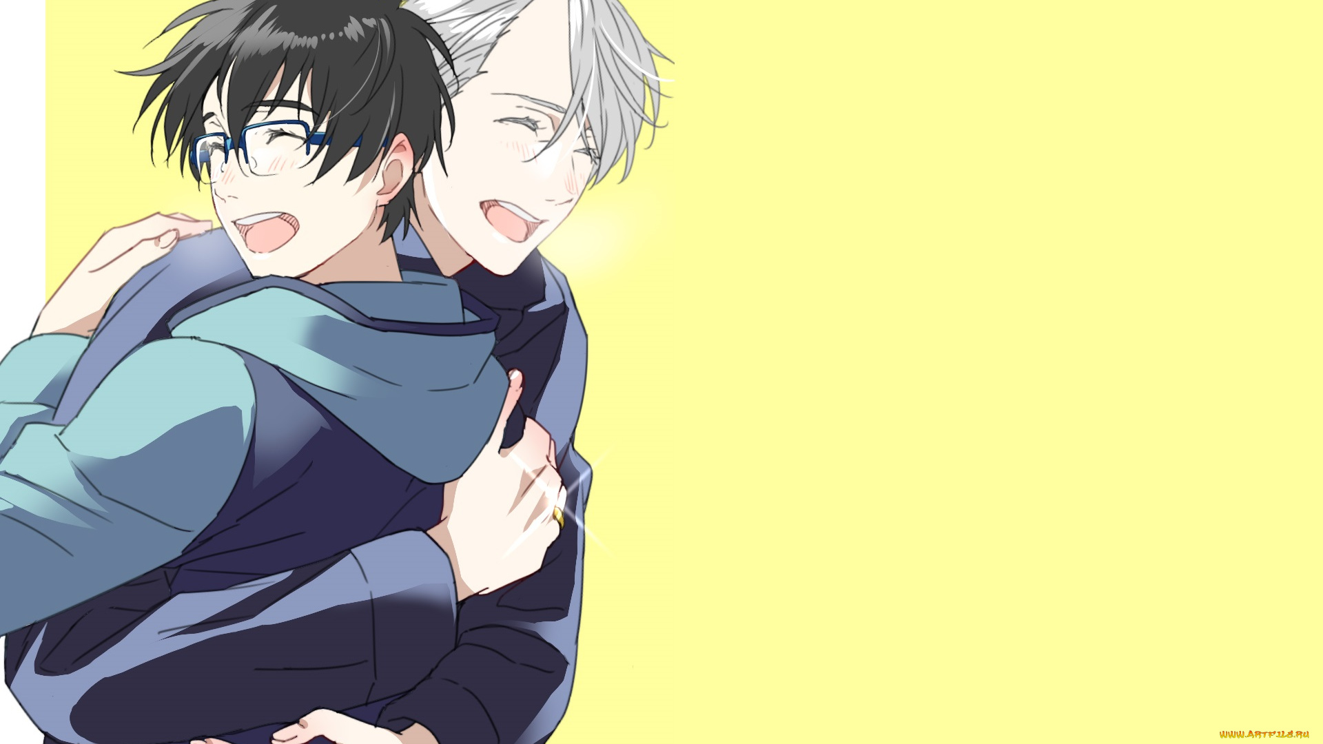 аниме, yuri, on, ice, катсуки, юри, виктор, никифоров