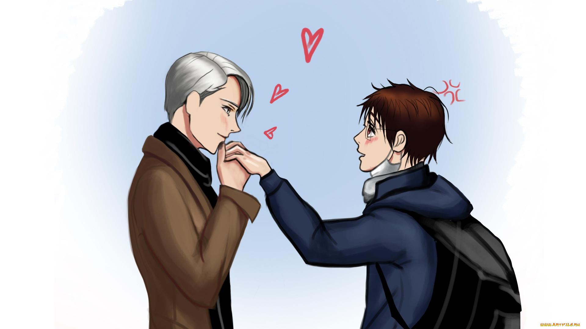 аниме, yuri, on, ice, виктор, юри