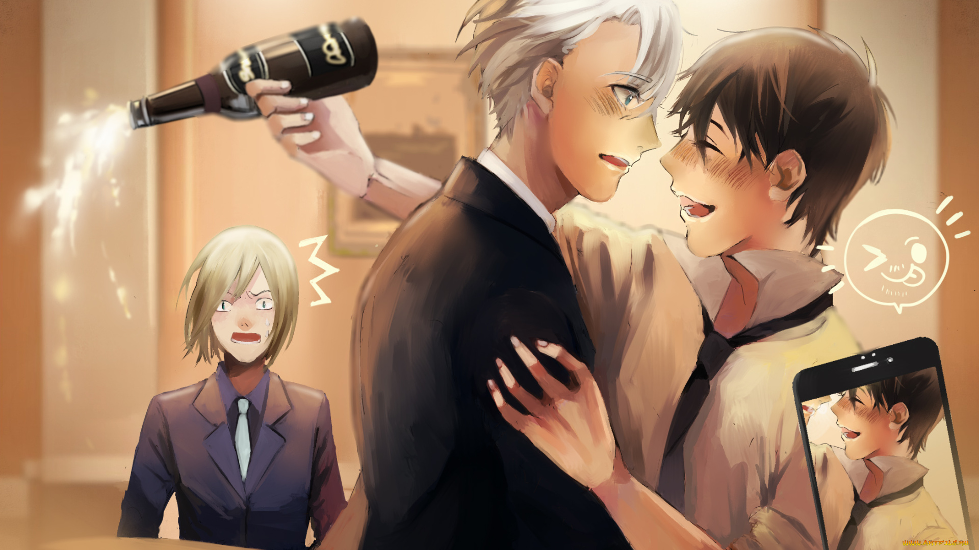 аниме, yuri, on, ice, виктор, юри, юрий