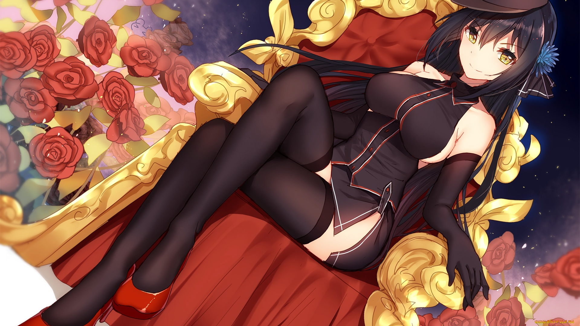 panzer, waltz, аниме, girls, und, panzer, взгляд, девушка, фон