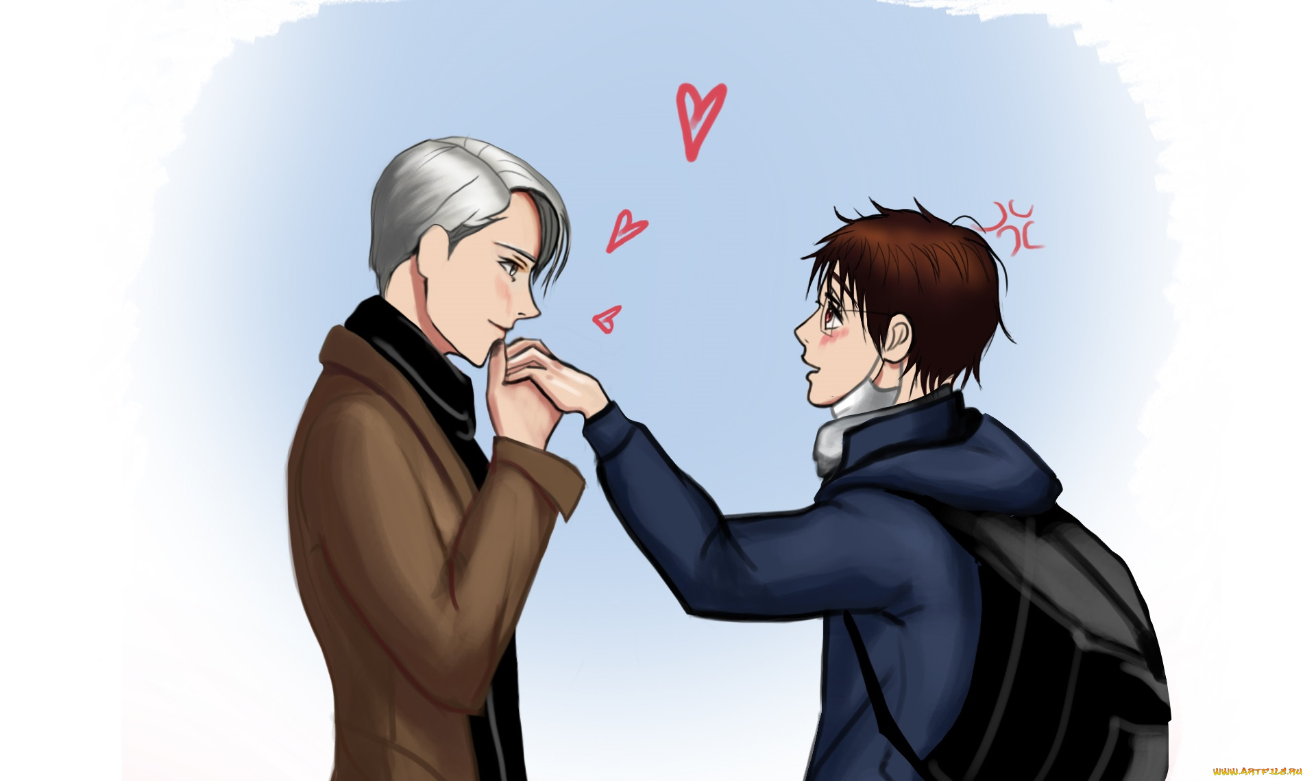 аниме, yuri, on, ice, виктор, юри