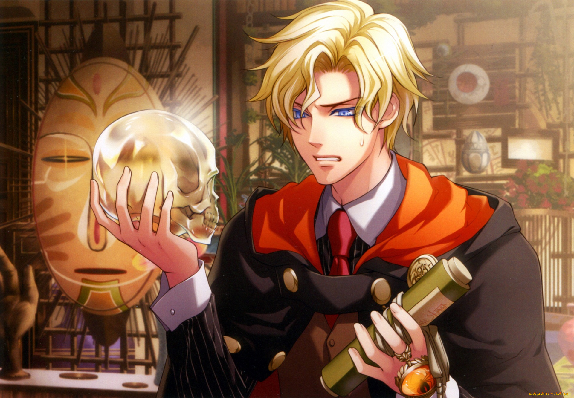 аниме, wand, of, fortune, парень