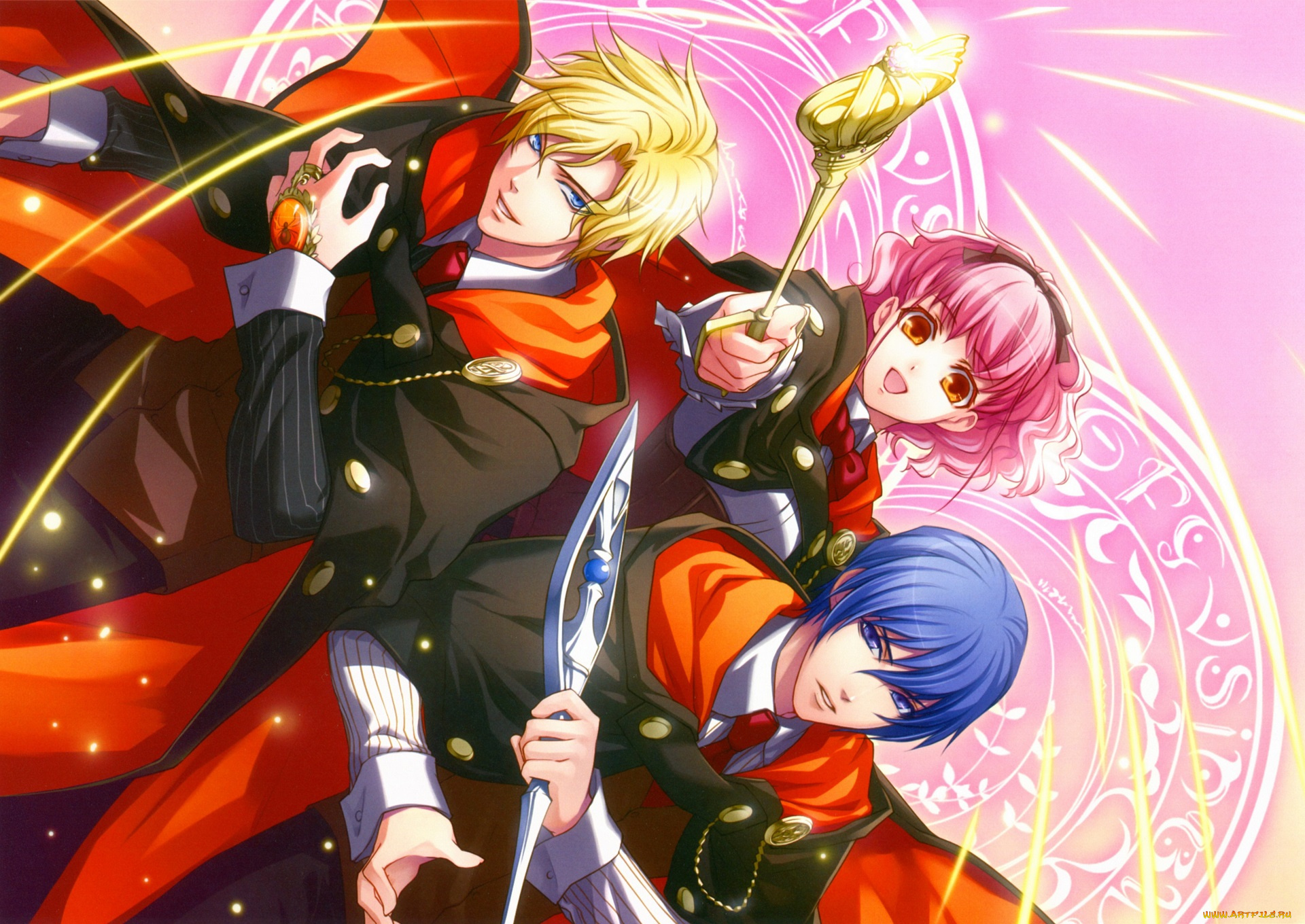 аниме, wand, of, fortune, парни