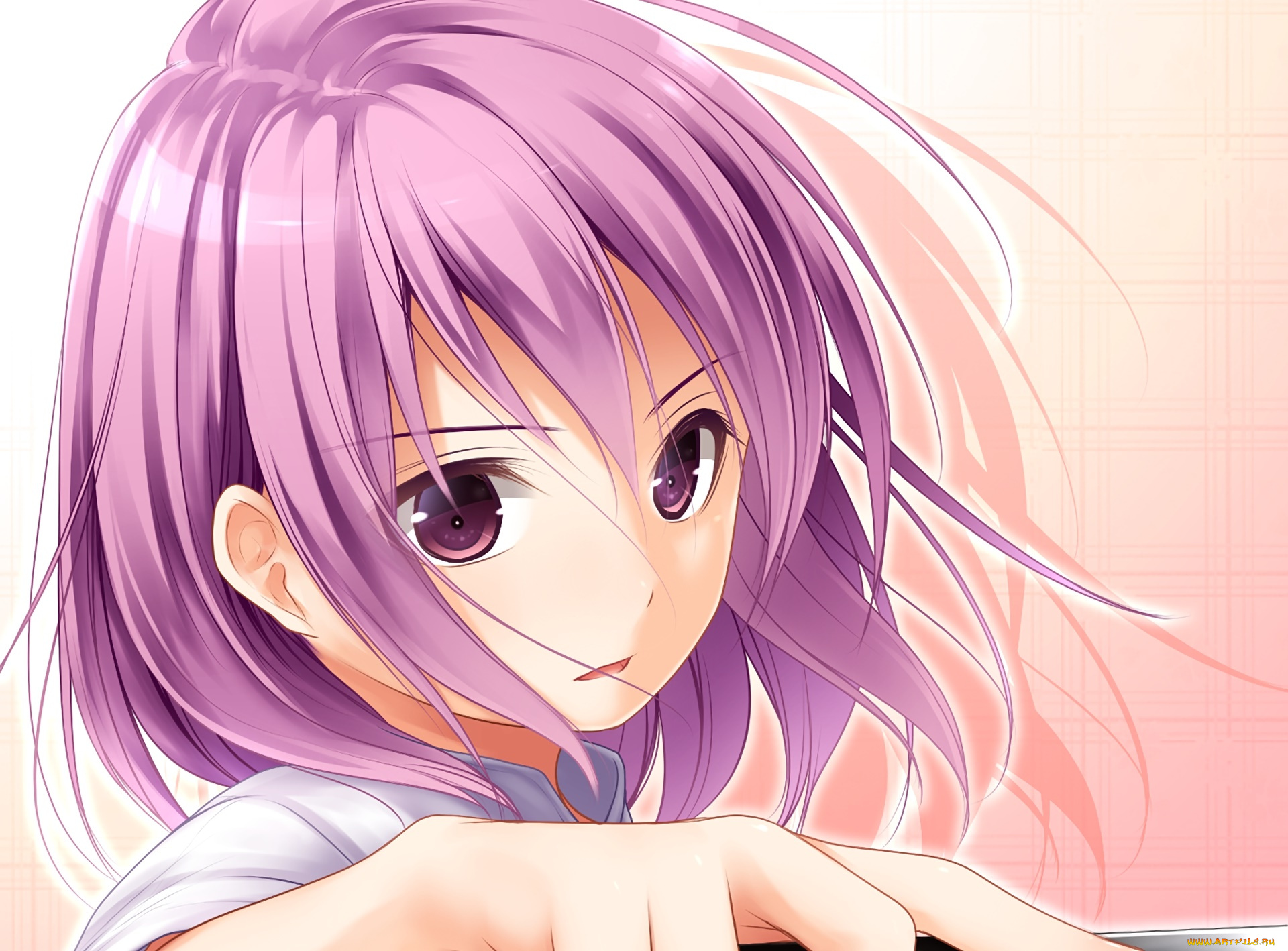 аниме, shokugeki, no, soma, взгляд, фон, девушка